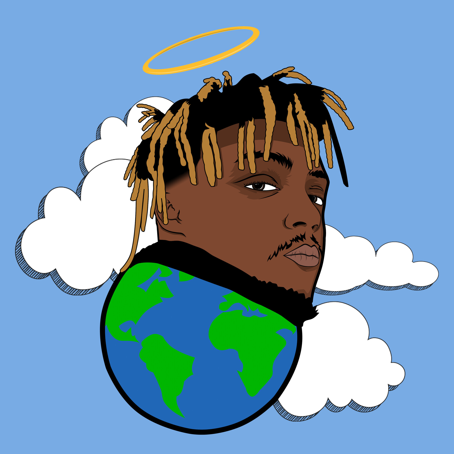 Artstation Juice Wrld Tribute By Id Media Id Media
