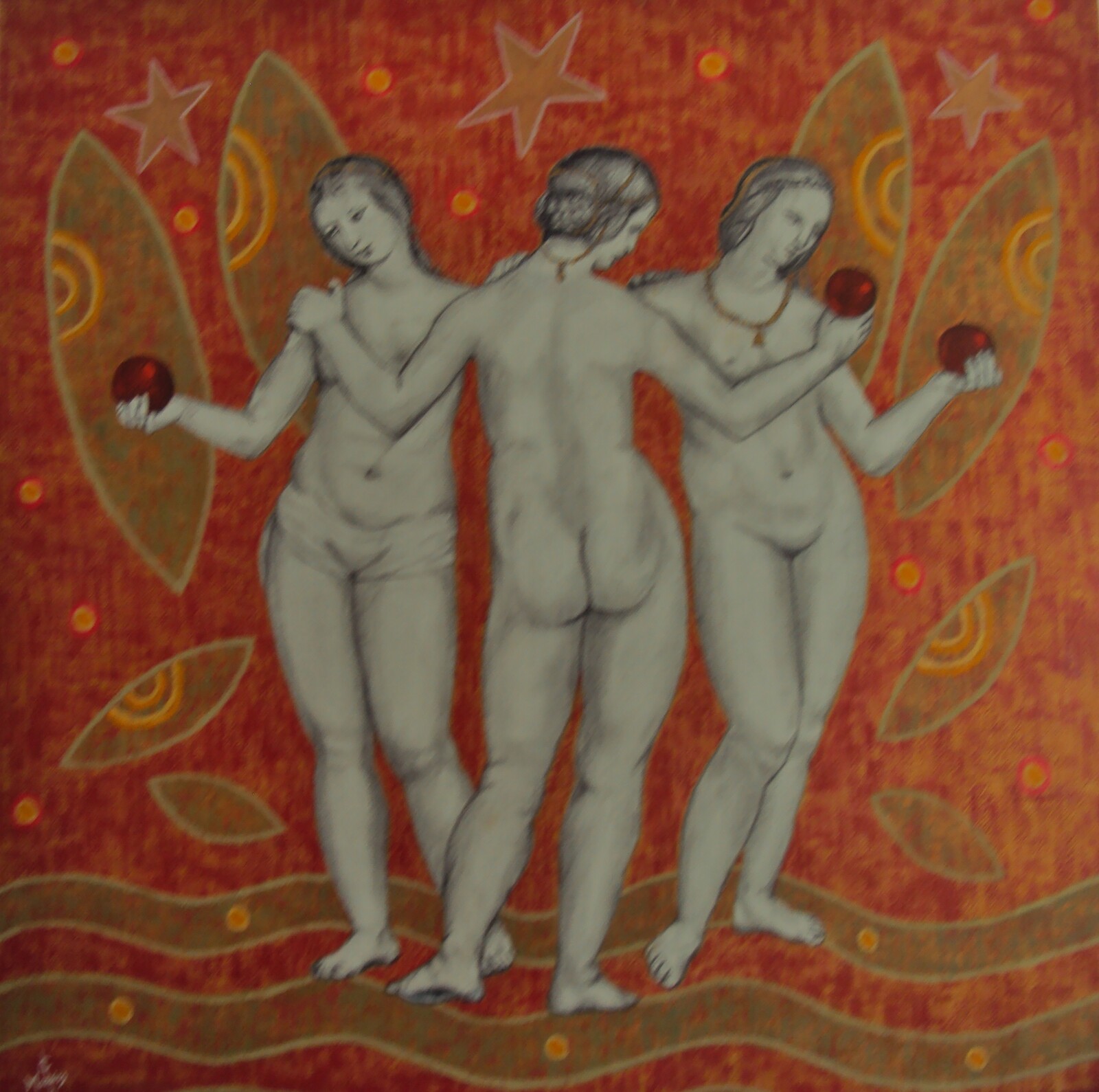 The three graces and the falling leaves (2013)