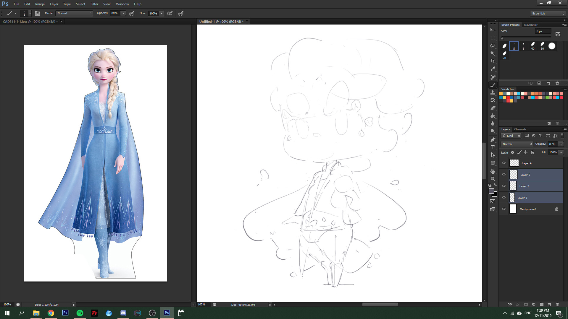 Artstation 938 Elsa Jr Pencil