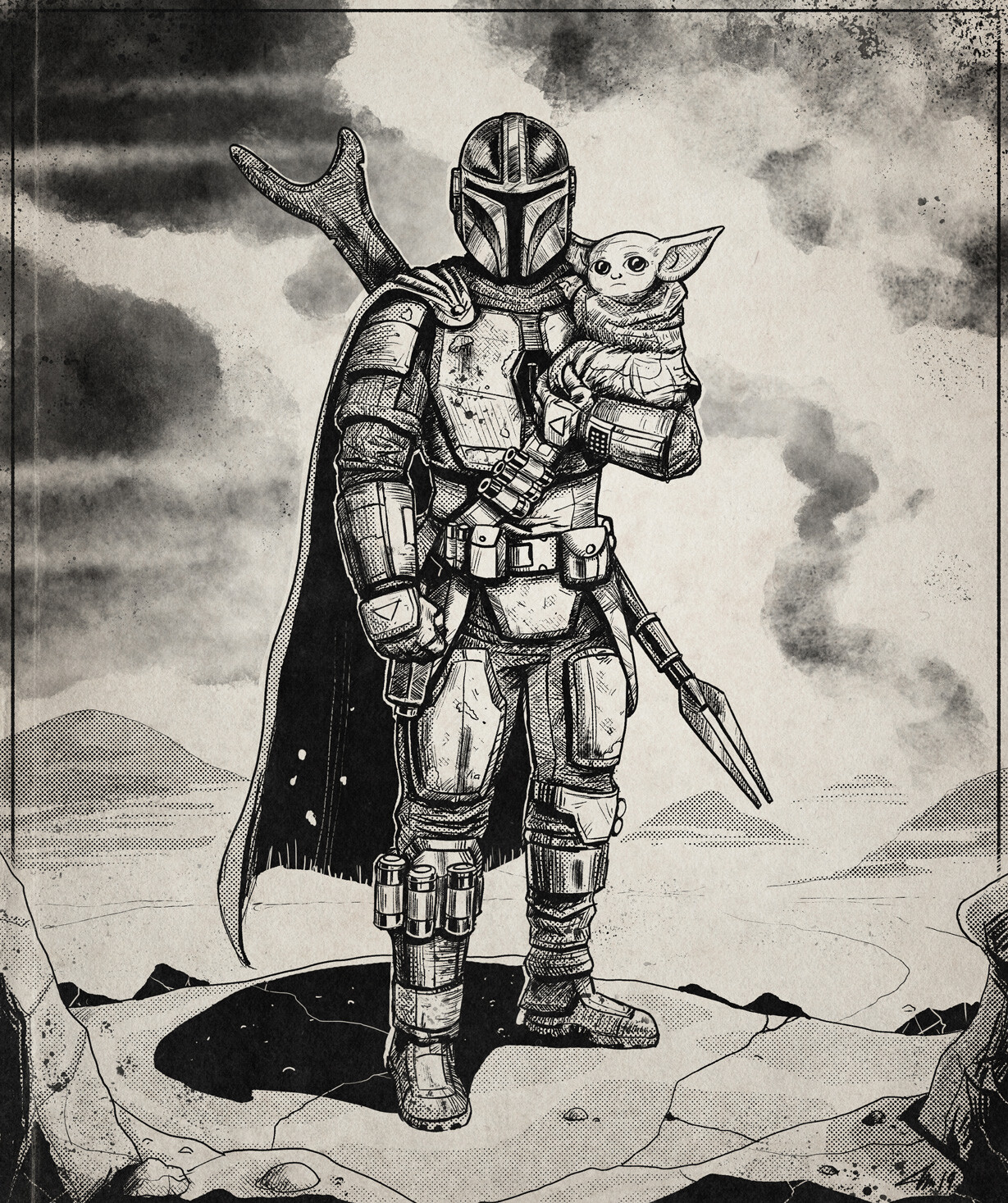 Artstation Mando And The Kid Tim Murray
