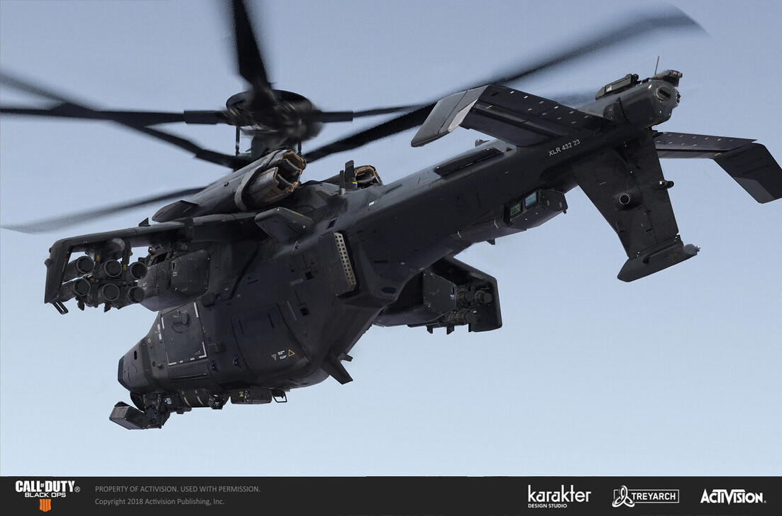 Artstation Cod Blackops 4 Gunship Josef Anton