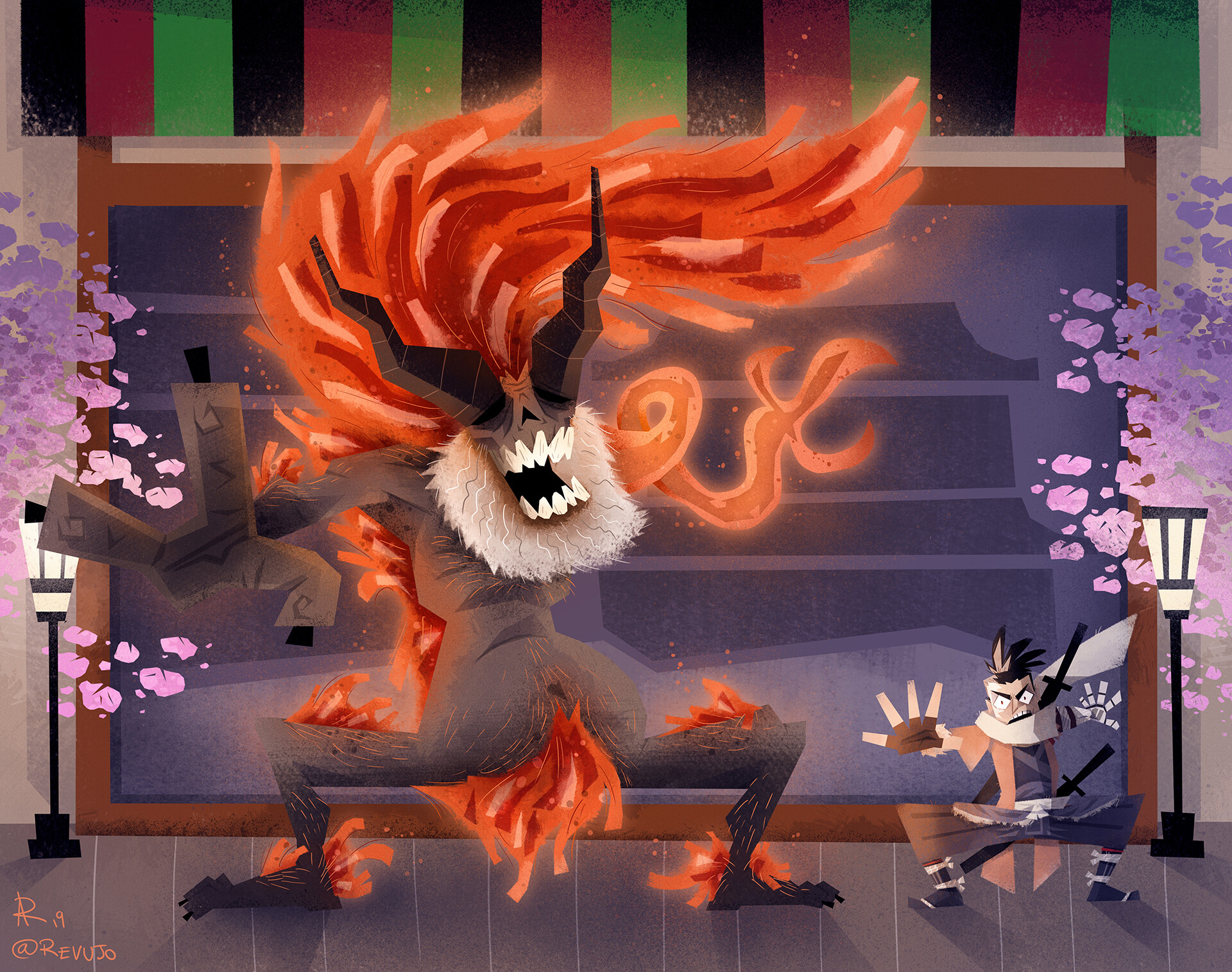 Artstation Sekiro Vs Demon Of Hatred Angel Revuelta