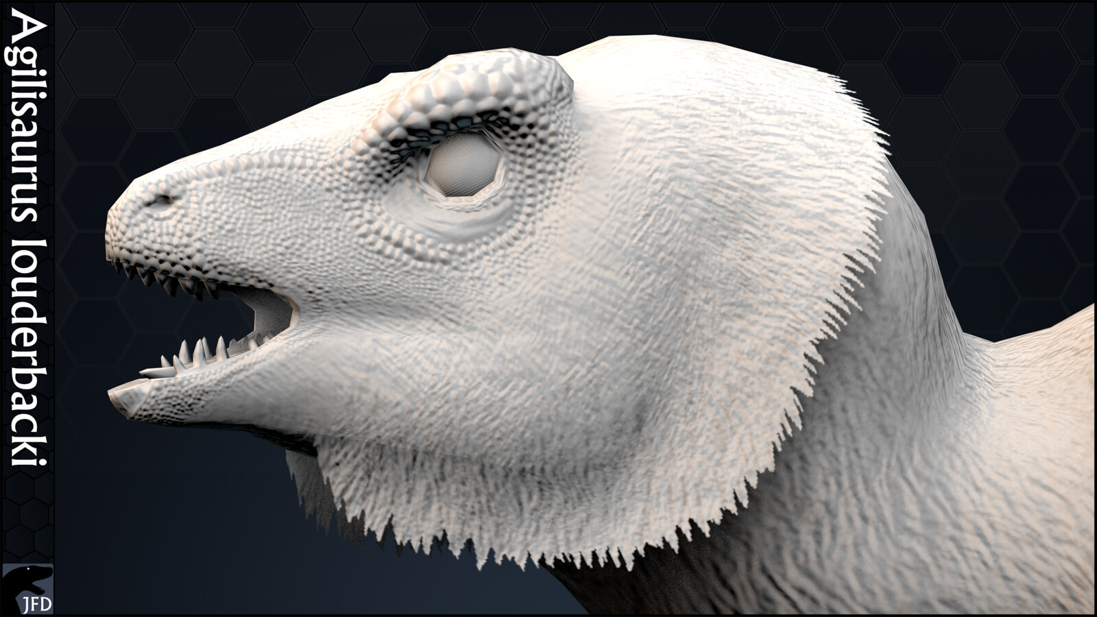 Agilisaurus louderbacki head normal map render.