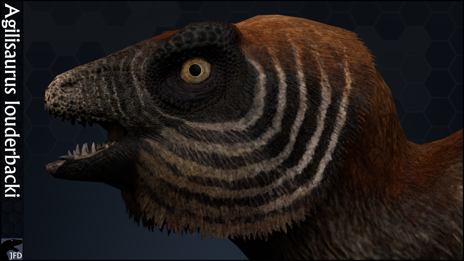 Agilisaurus louderbacki head full render.
