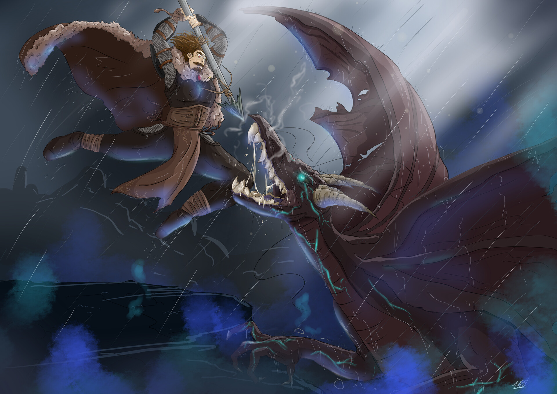 Ubu Art Dragon Slayer Commission