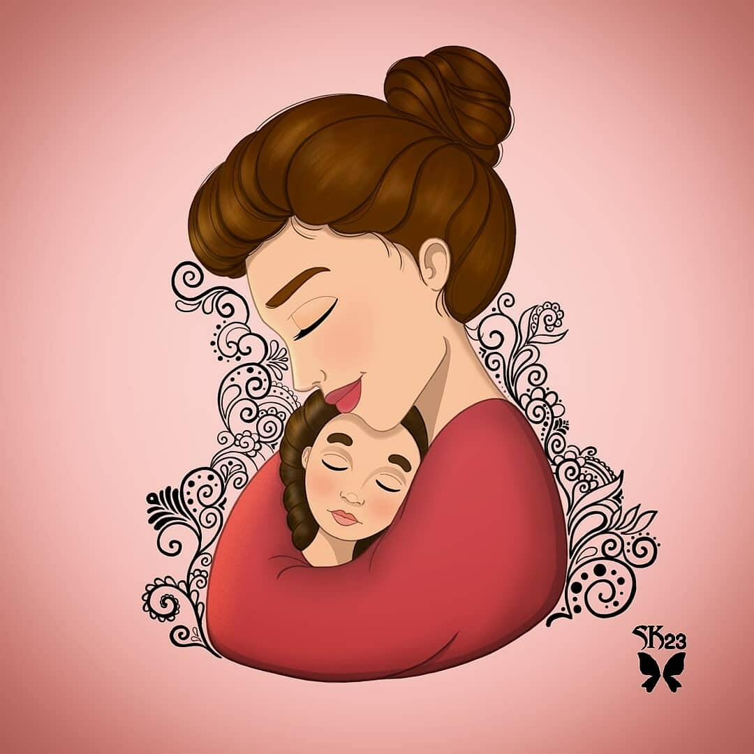 ArtStation - Mother & daughter love