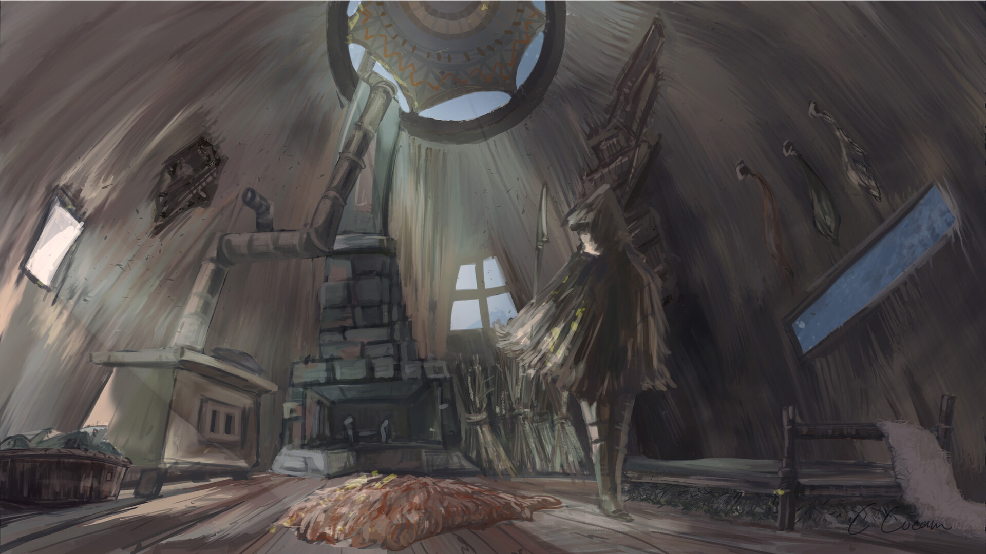 ArtStation Hunter's hut