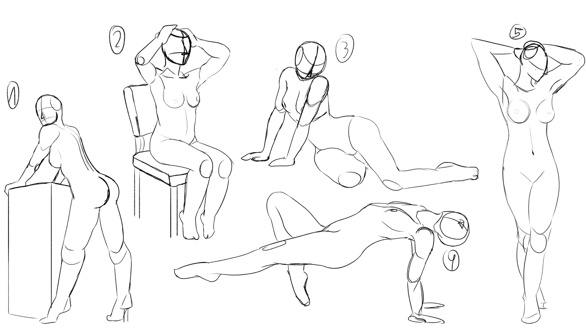 Lisa Vanwelden Female Anatomy Practice Sketches,Beautiful Galaxy Girl Drawing