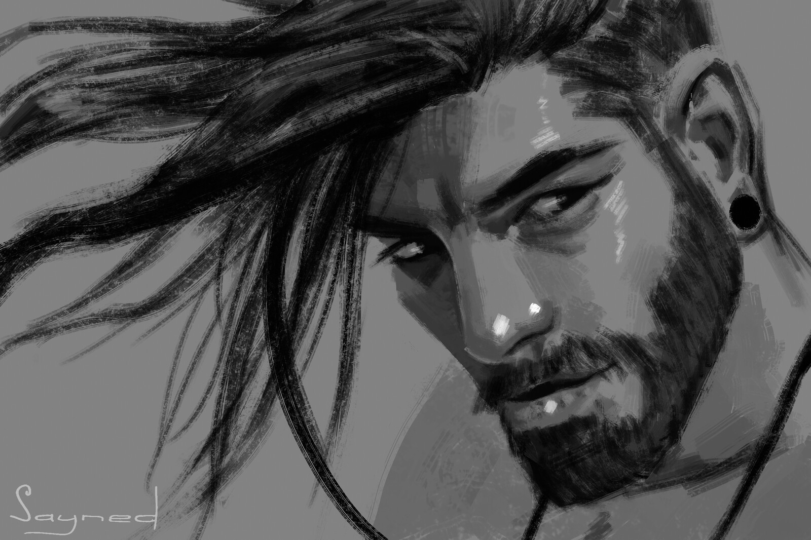 1 hour portrait sketch