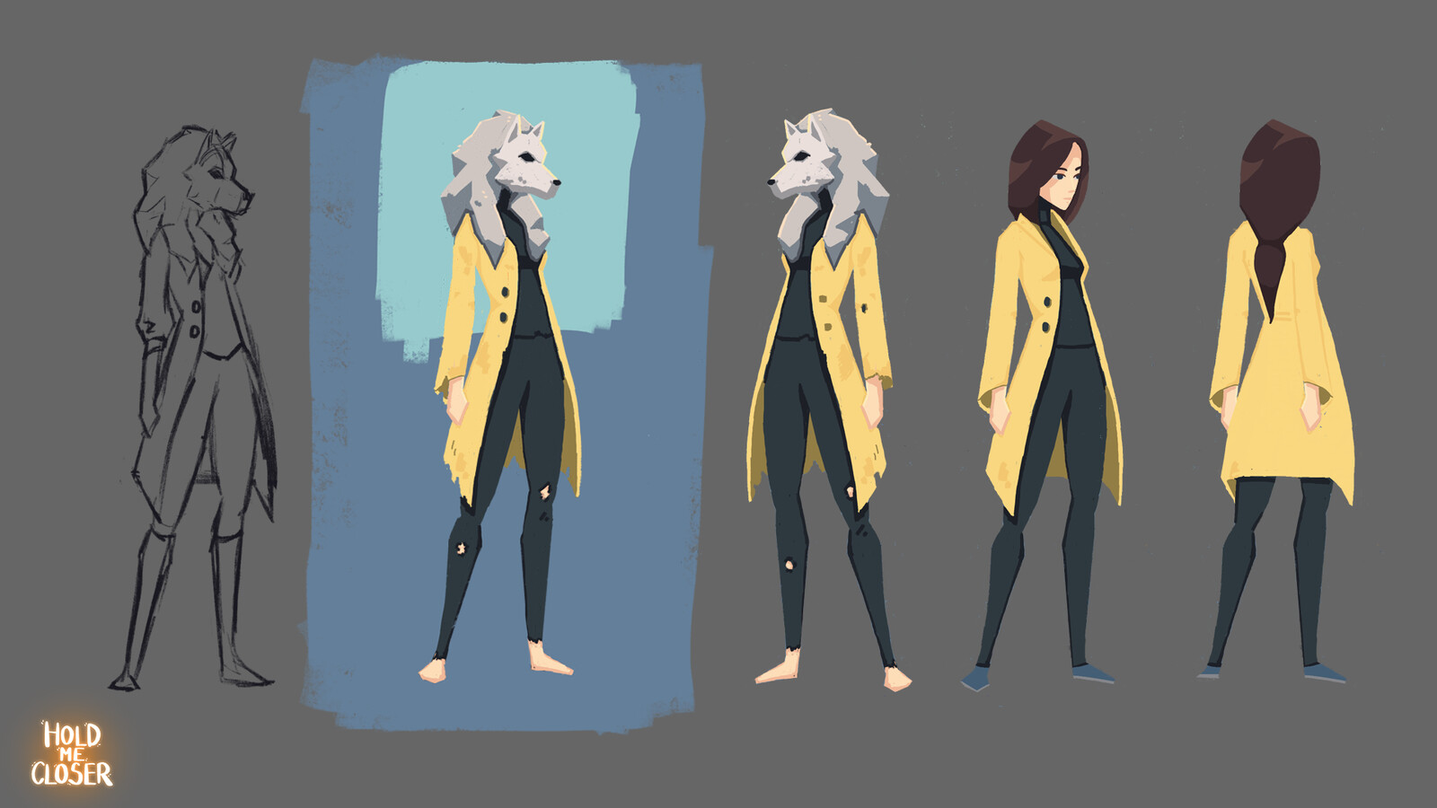 Concept sketches for our Main Character.