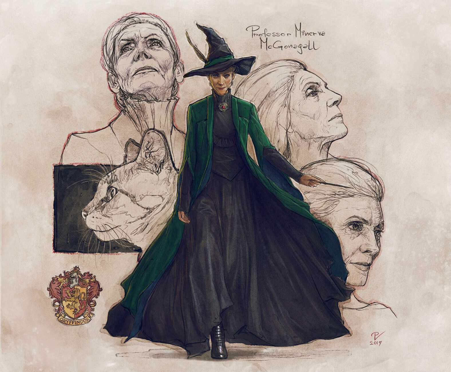 Professor Minerva McGonagall-FanArt2.