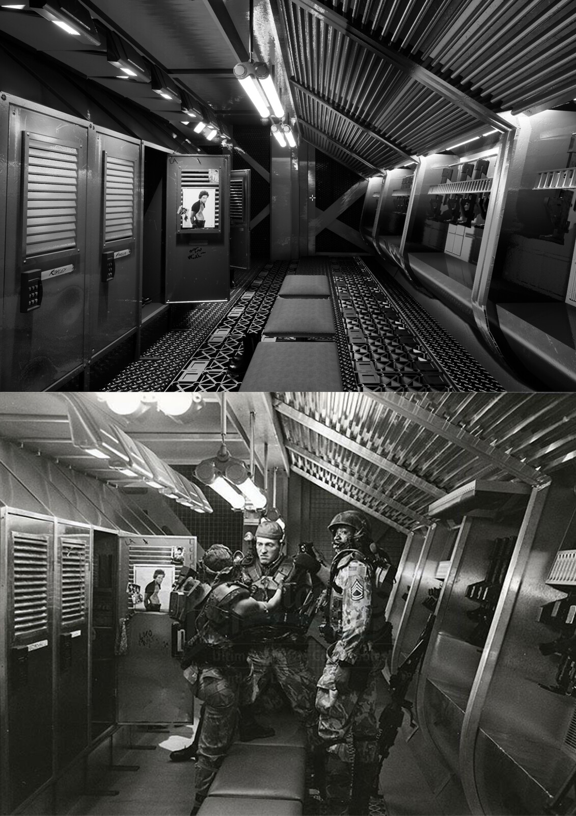 Reference image and Final environment comparison. 