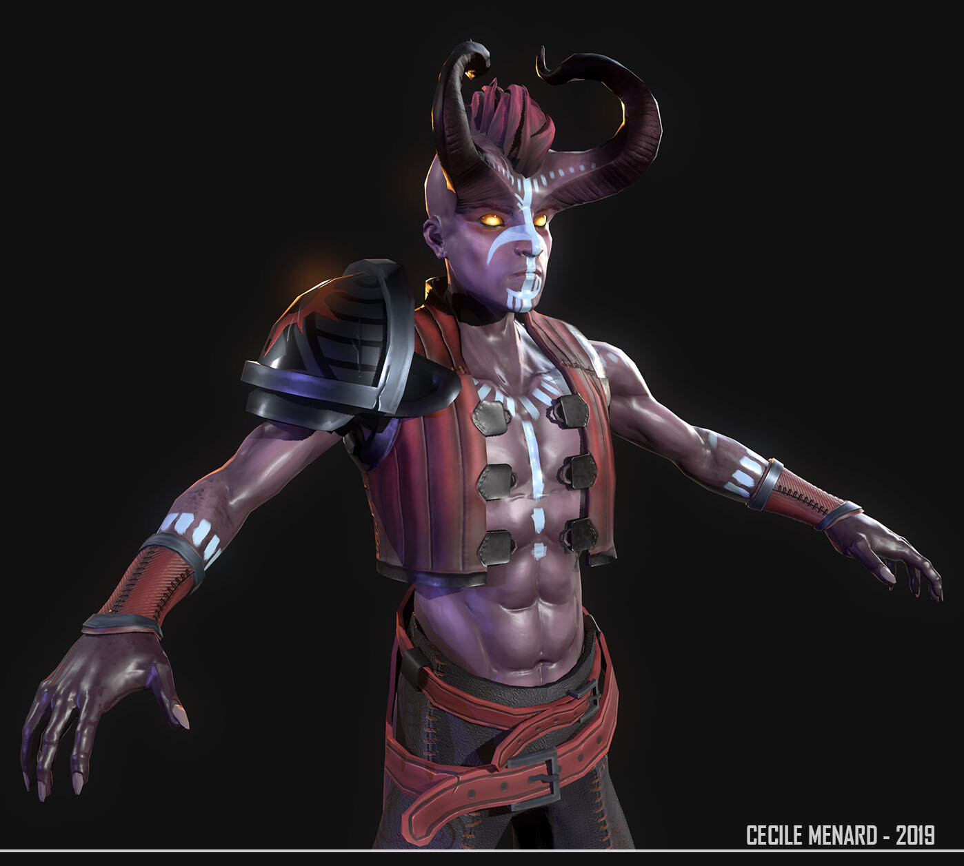 Yu Khaos Tiefling Warlock D D