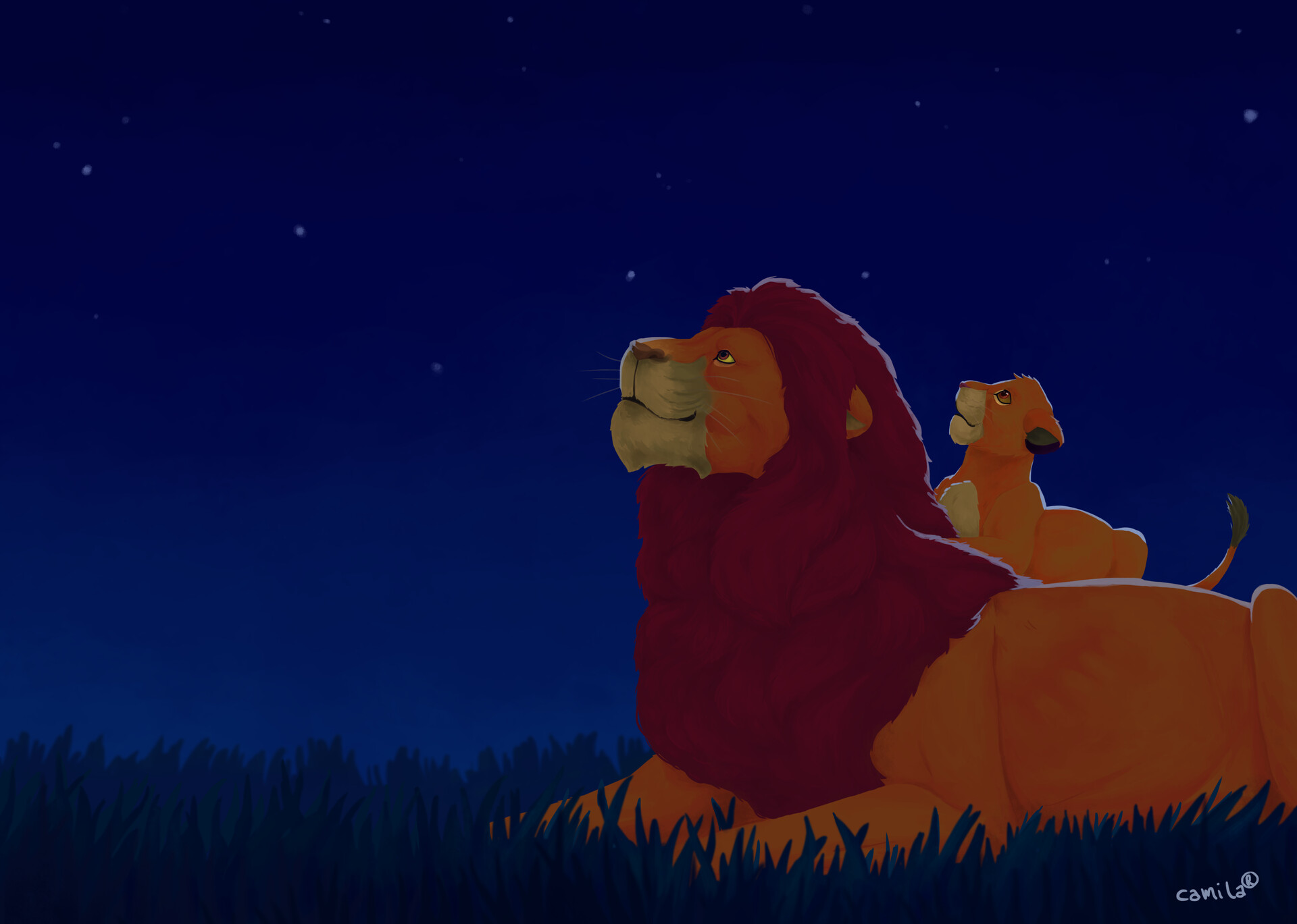 Artstation Mufasa And Simba Camila Rossoni