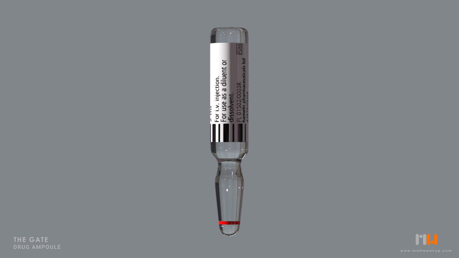 Ampoule - Role: Model and texture.