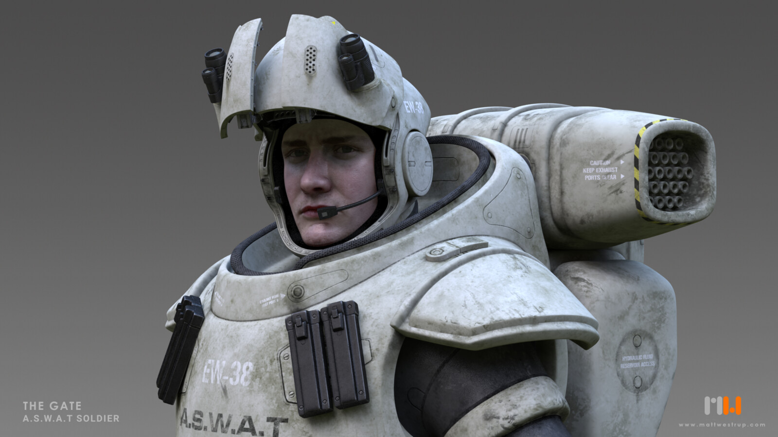 A.S.W.A.T Soldier - Role: Design, model, texture, lighting, rigging and animation.