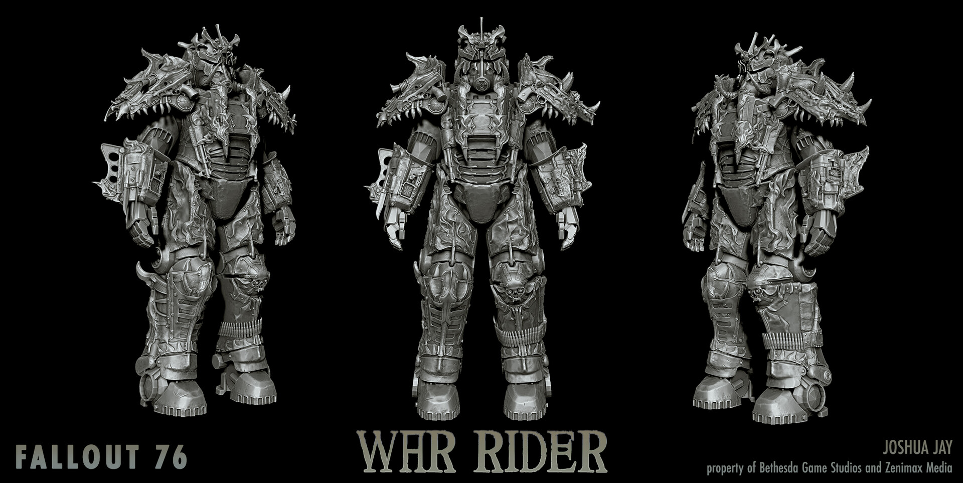 Artstation Fallout 76 War Rider Power Armor Josh Jay