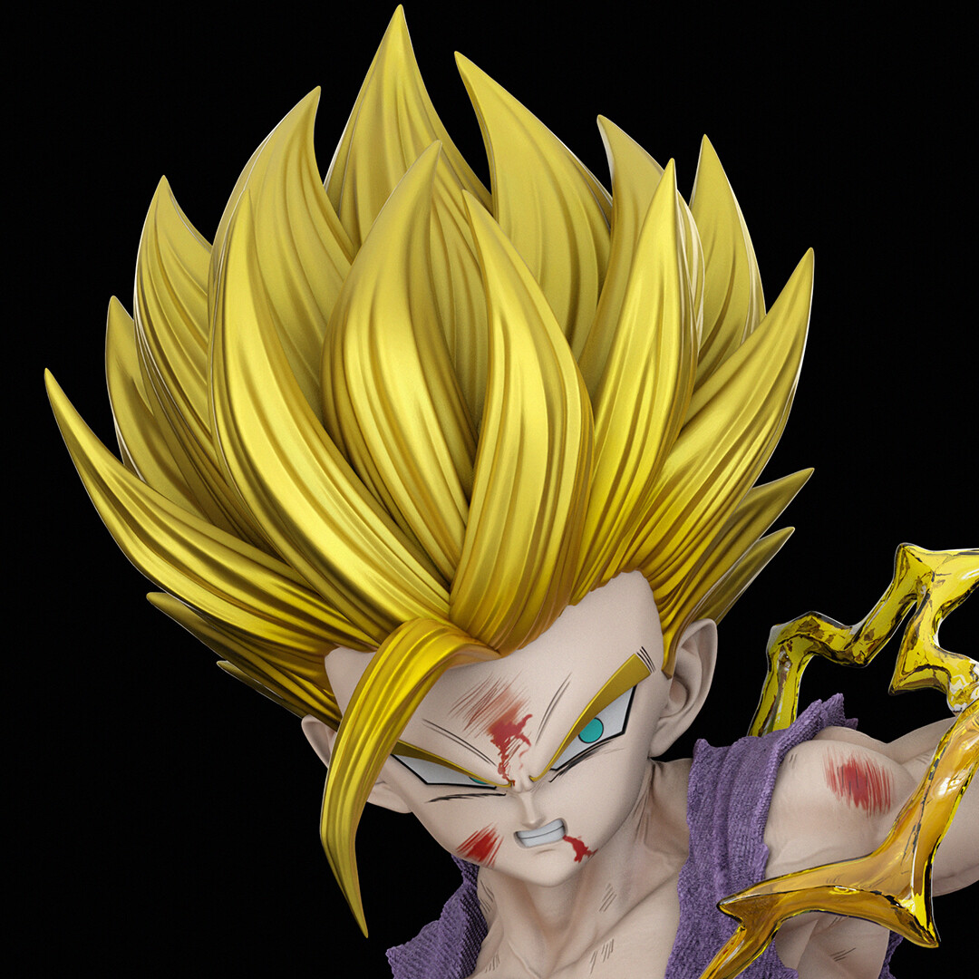 Artstation Gohan Vs Cell Jr