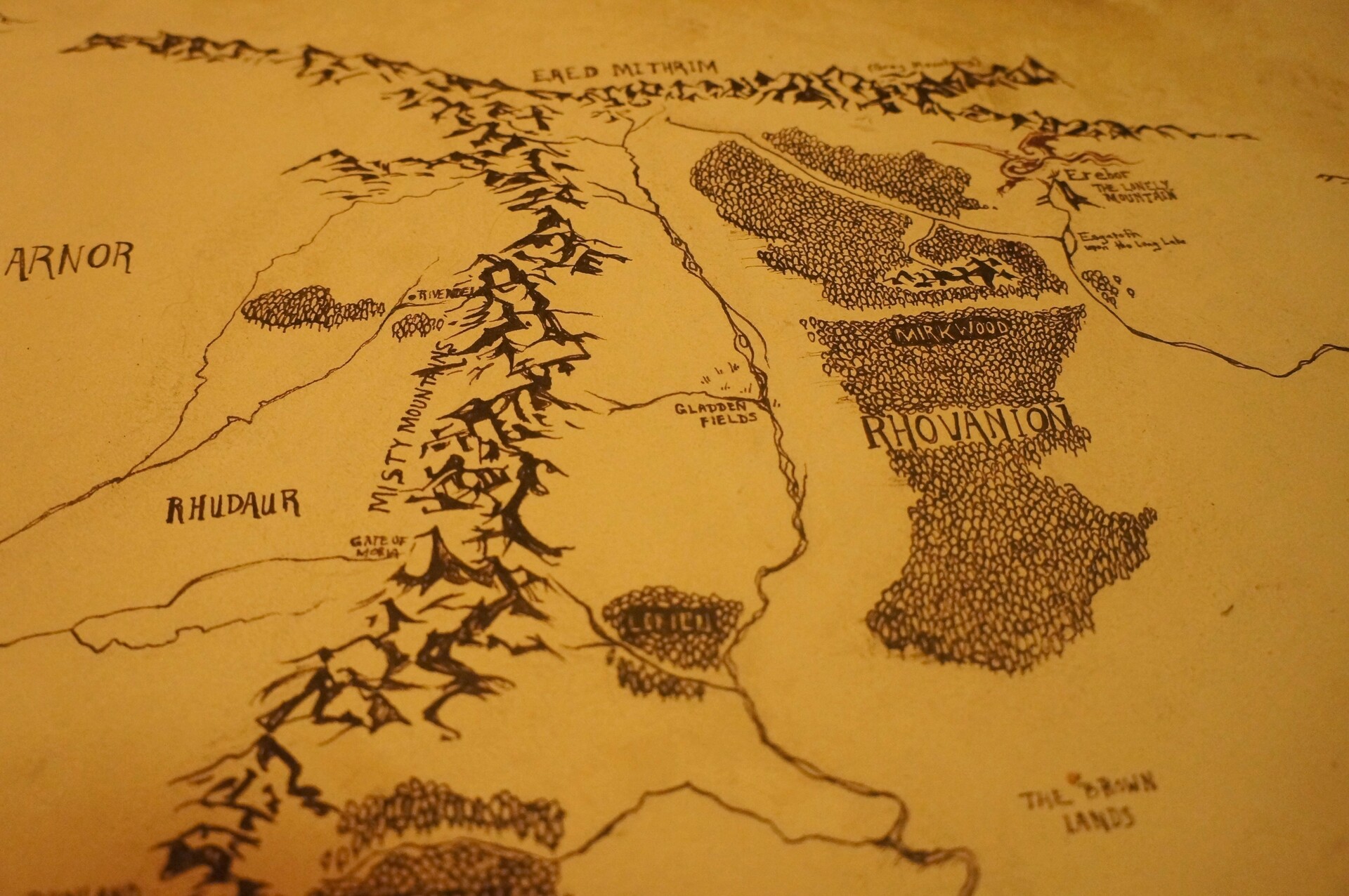 Diana Benocilla Map Of Middle Earth Traditional Replica Diana Benocilla Map Of Middle Earth Traditional Replica