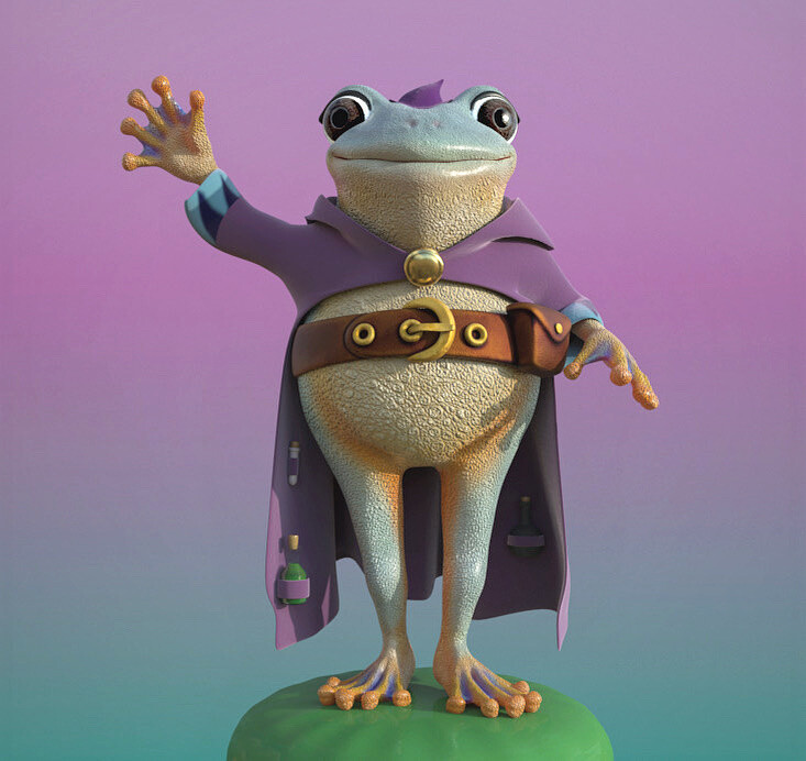 ArtStation Gilbert the magic frog