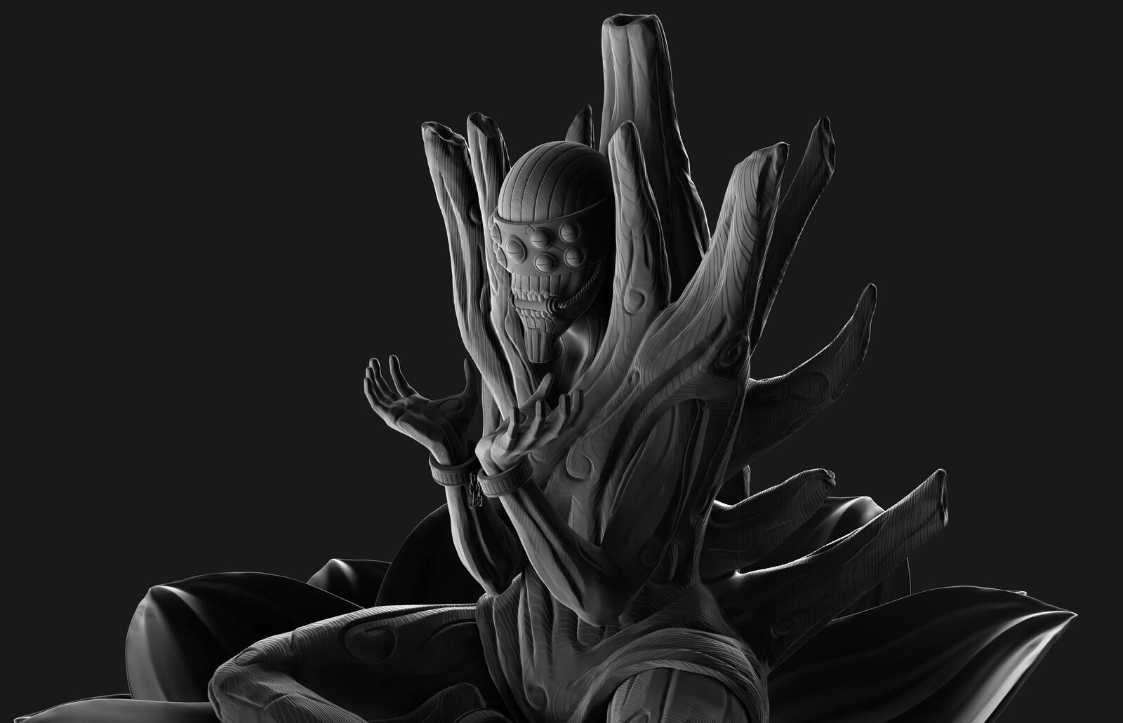 Jeremy Falcon Gedo Statue