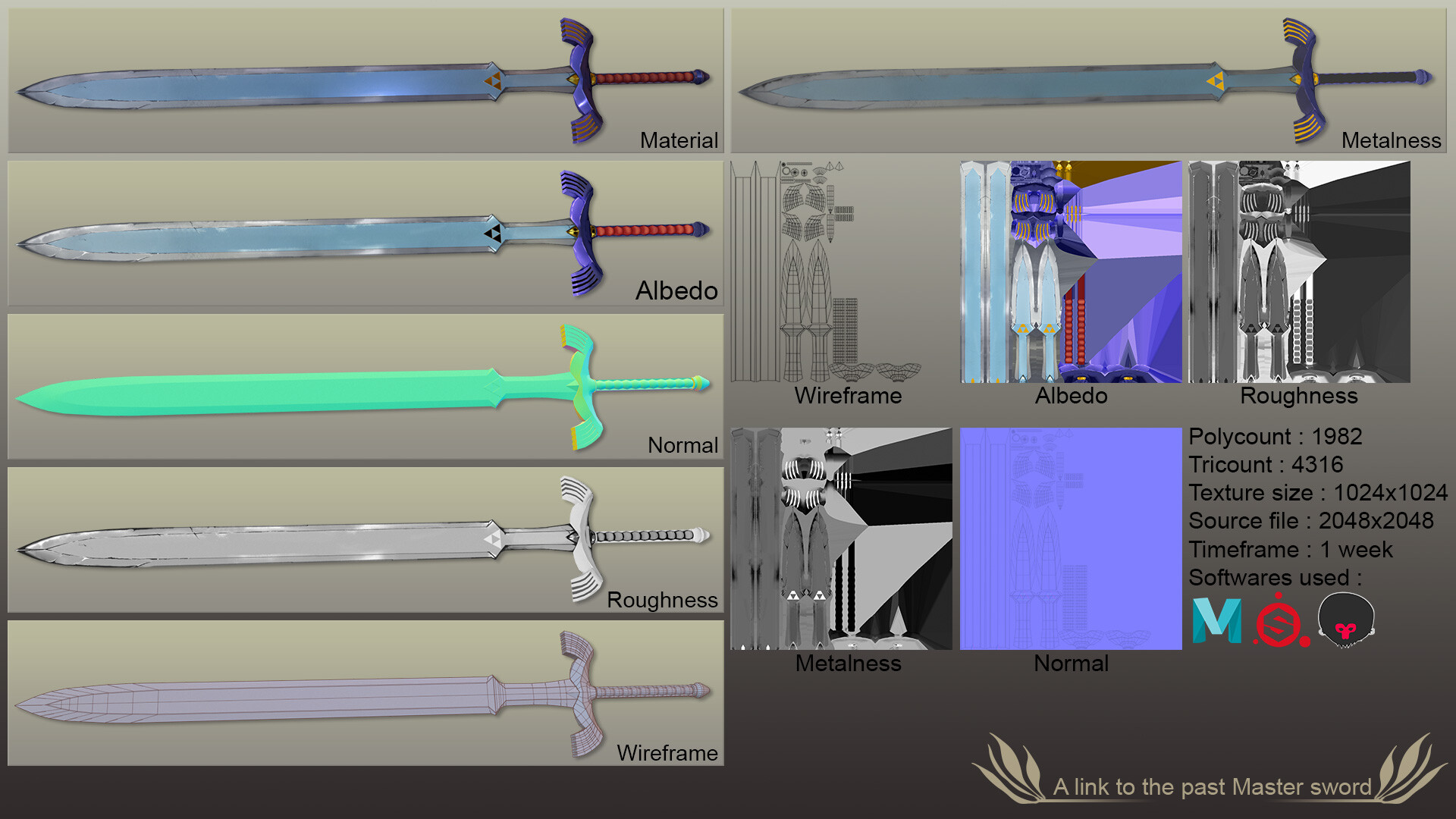 The Legend of Zelda A Link to the Past master Sword 3D 