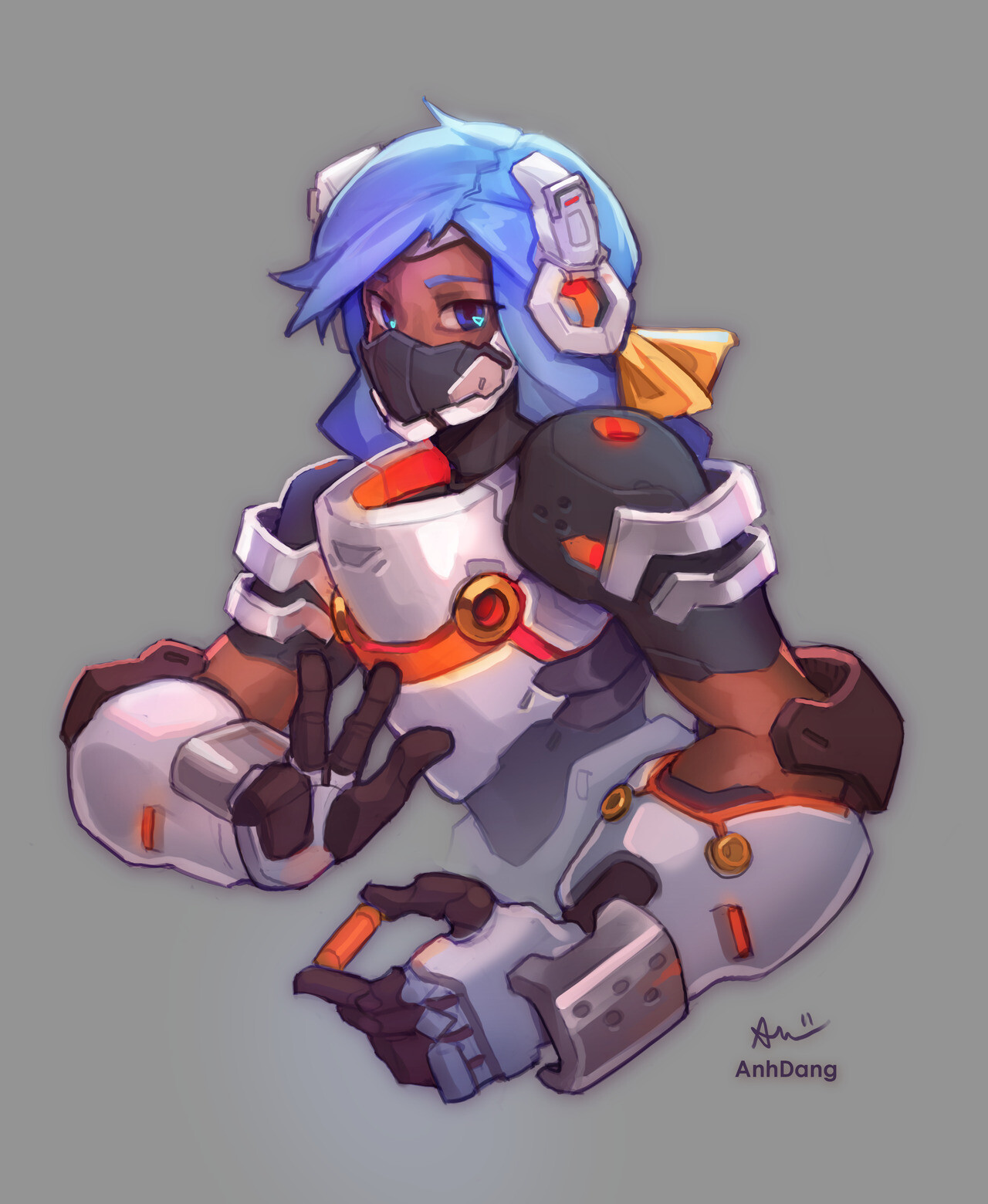 I'm sorry there's a lot of generic sci fi anime girls in here