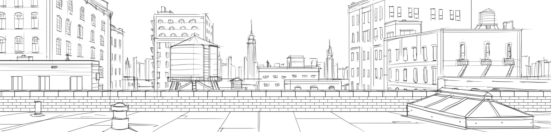Artstation Spiderman Roof Top Backdrops Rashad Roan