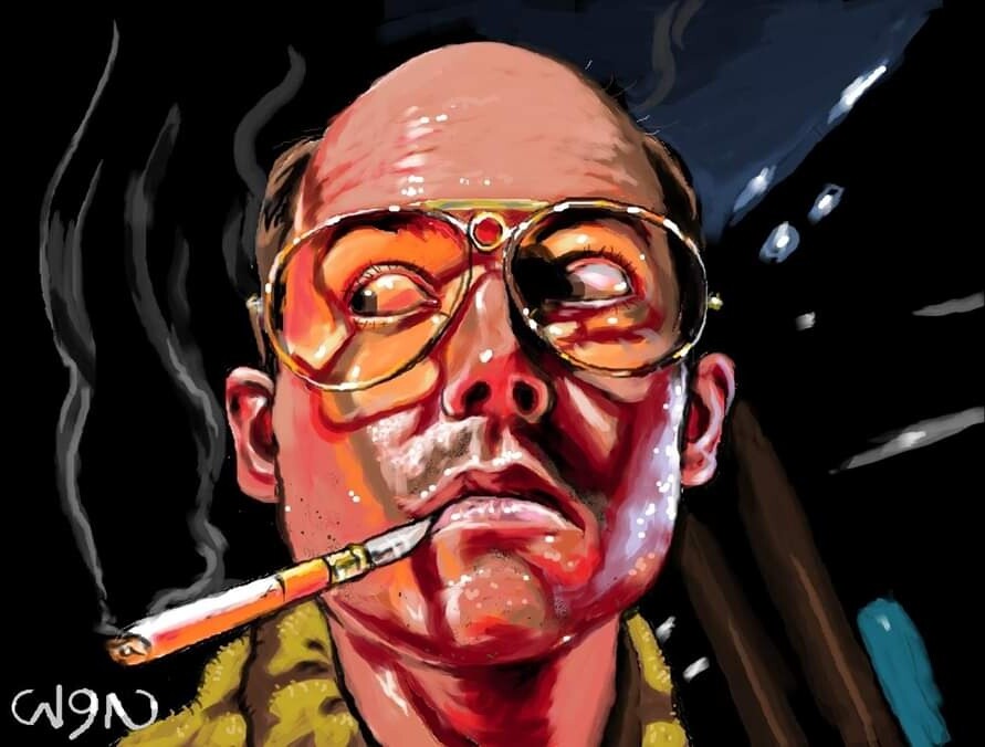 Wyn Sexon Johnny Depp As Hunter S Thompson