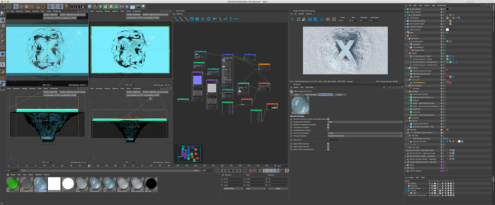 Creating a realistic snow is both a simulation and a shader challenge!