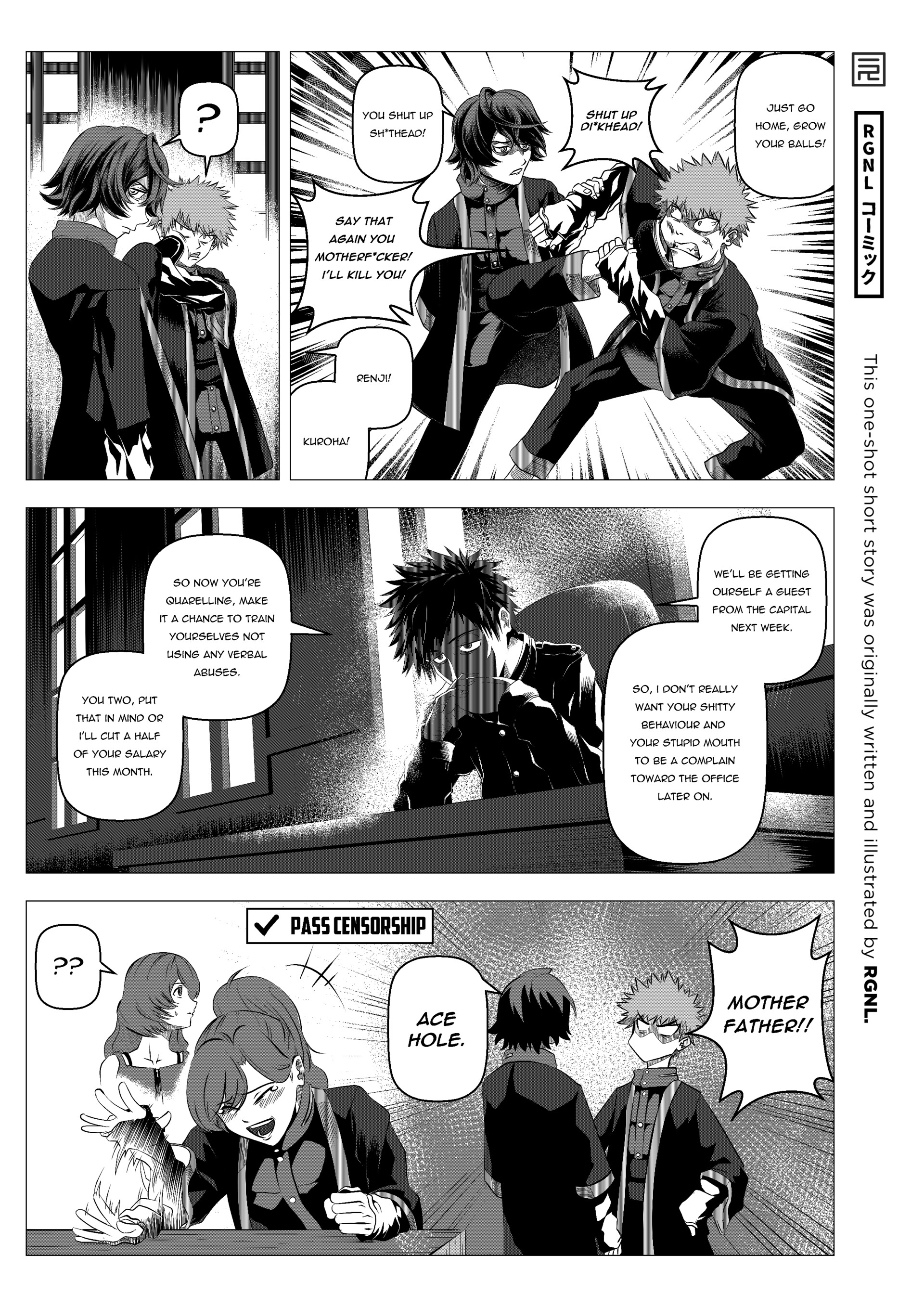 Artstation Rgnl 4 Panel Comic Manga Higanbana Mini Project