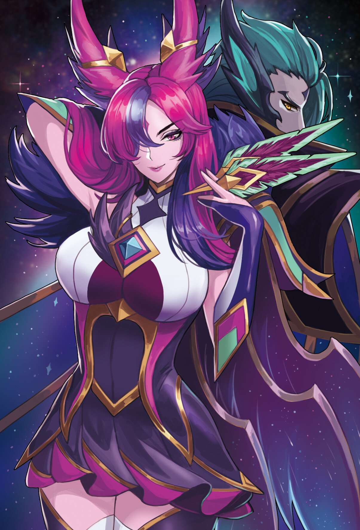 ArtStation - Dark Star Guardian Xayah&amp;Rakan