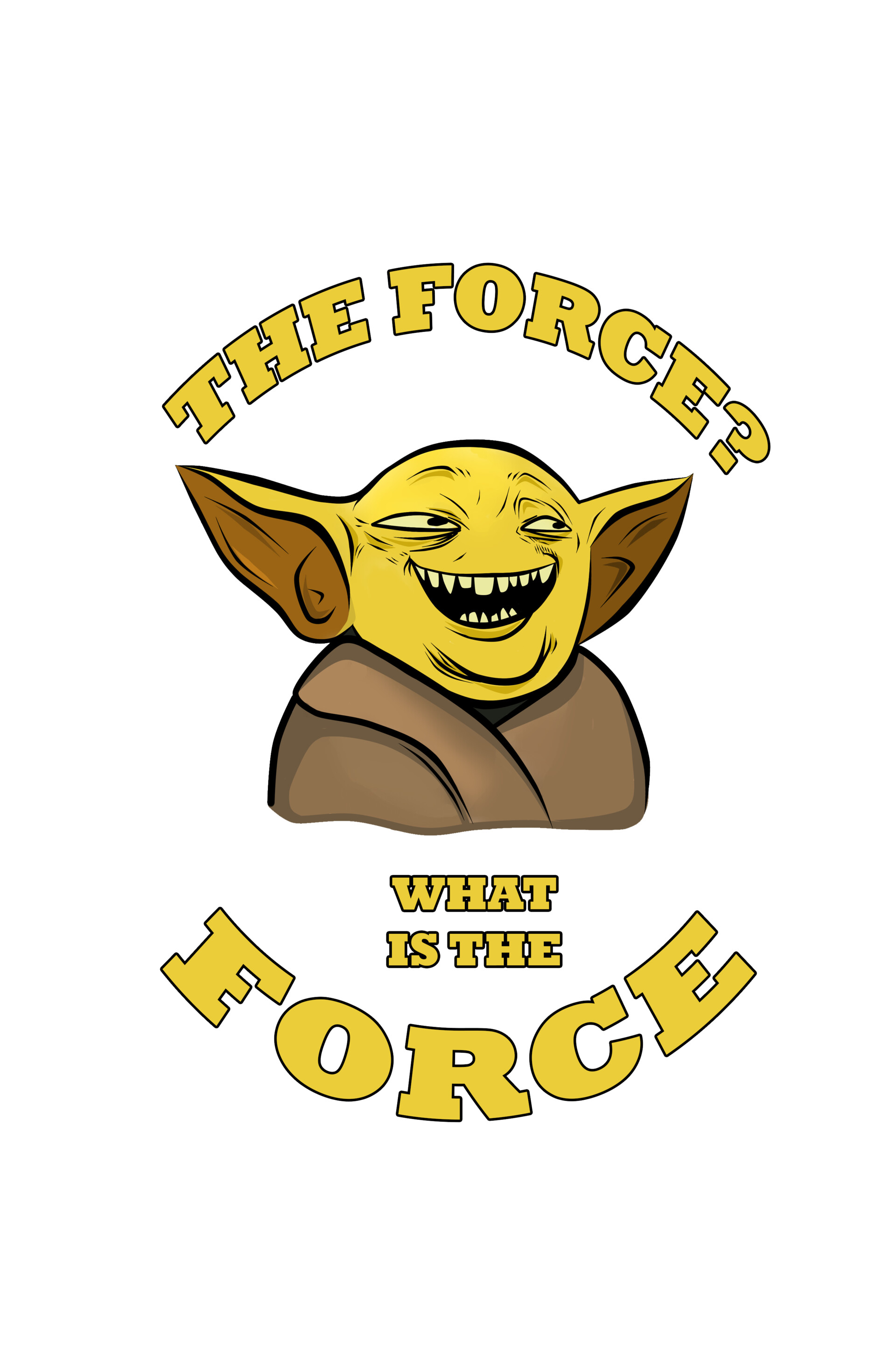 Artstation Yoda Baby Parody Meme Print Maksym P