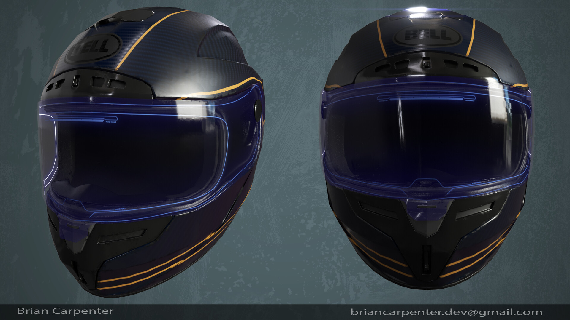ArtStation - Bell Motorcycle Helmet