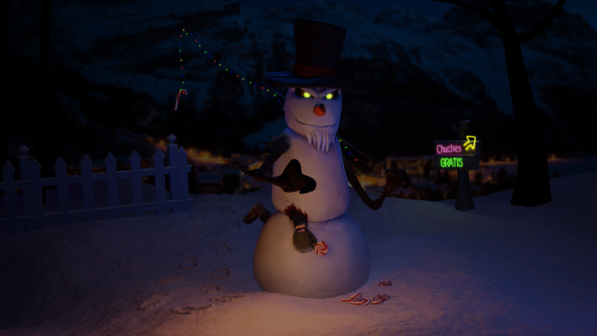 ArtStation - Evil Snowman