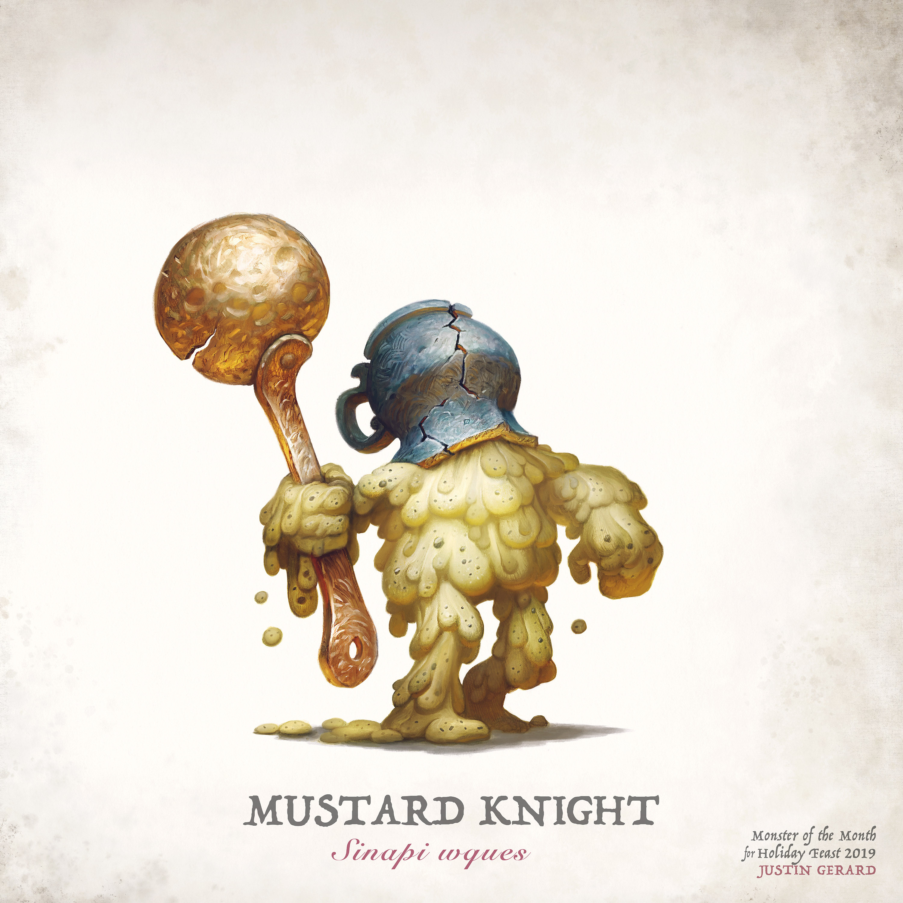 Finished Color Artwork for "The Mustard Knight"