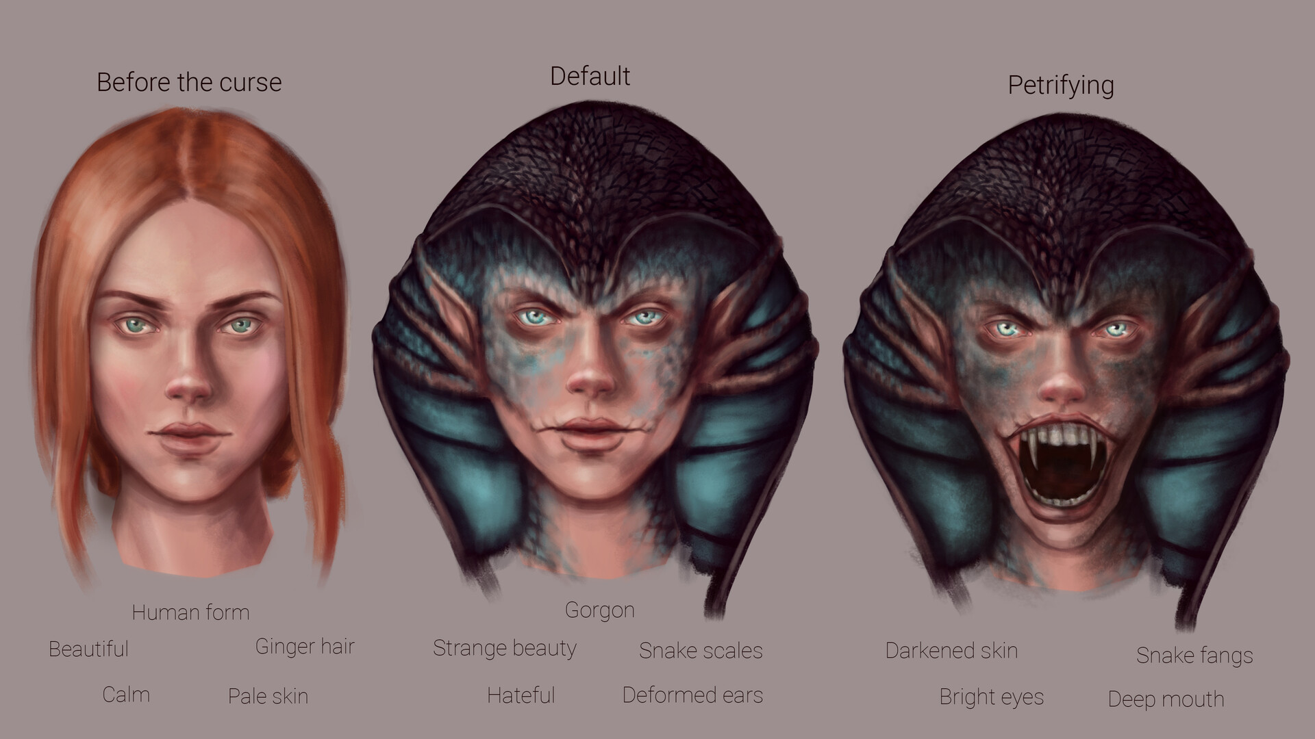 Medusa Before She Was Cursed - What Did Melody Look Like Before She Was Cursed