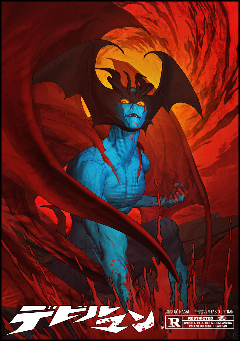 DEVILMAN デビルマン ©FabioListrani (The dutiful tribute to one of my greatest childhood influences)