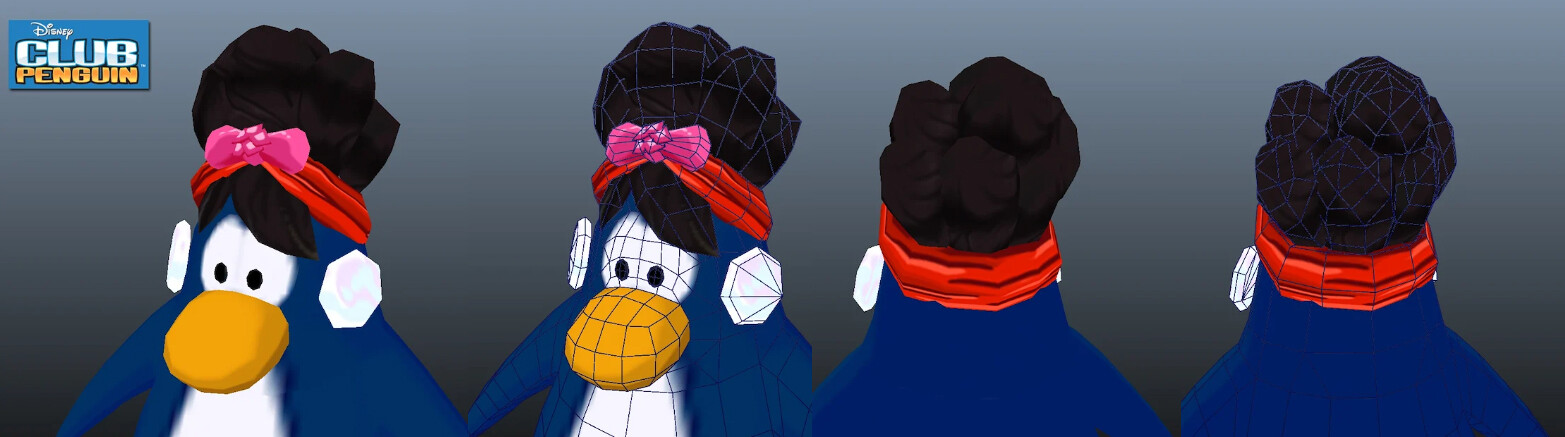 One of the accessories that I modeled and textured for Disney's Club Penguin. (Penguin model created by another artist)