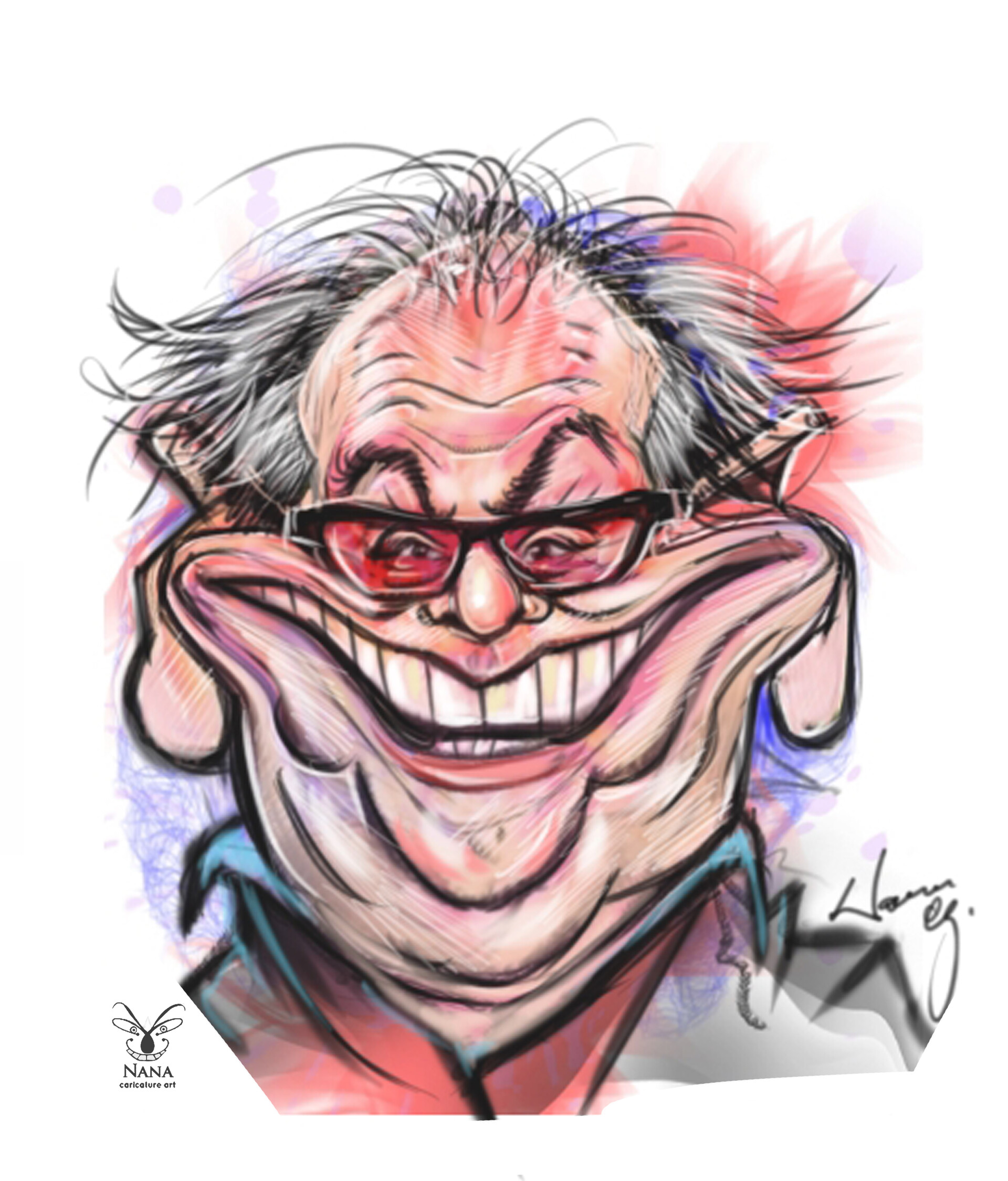 Artstation Portret Caricature Celebrities Nana Guberinic