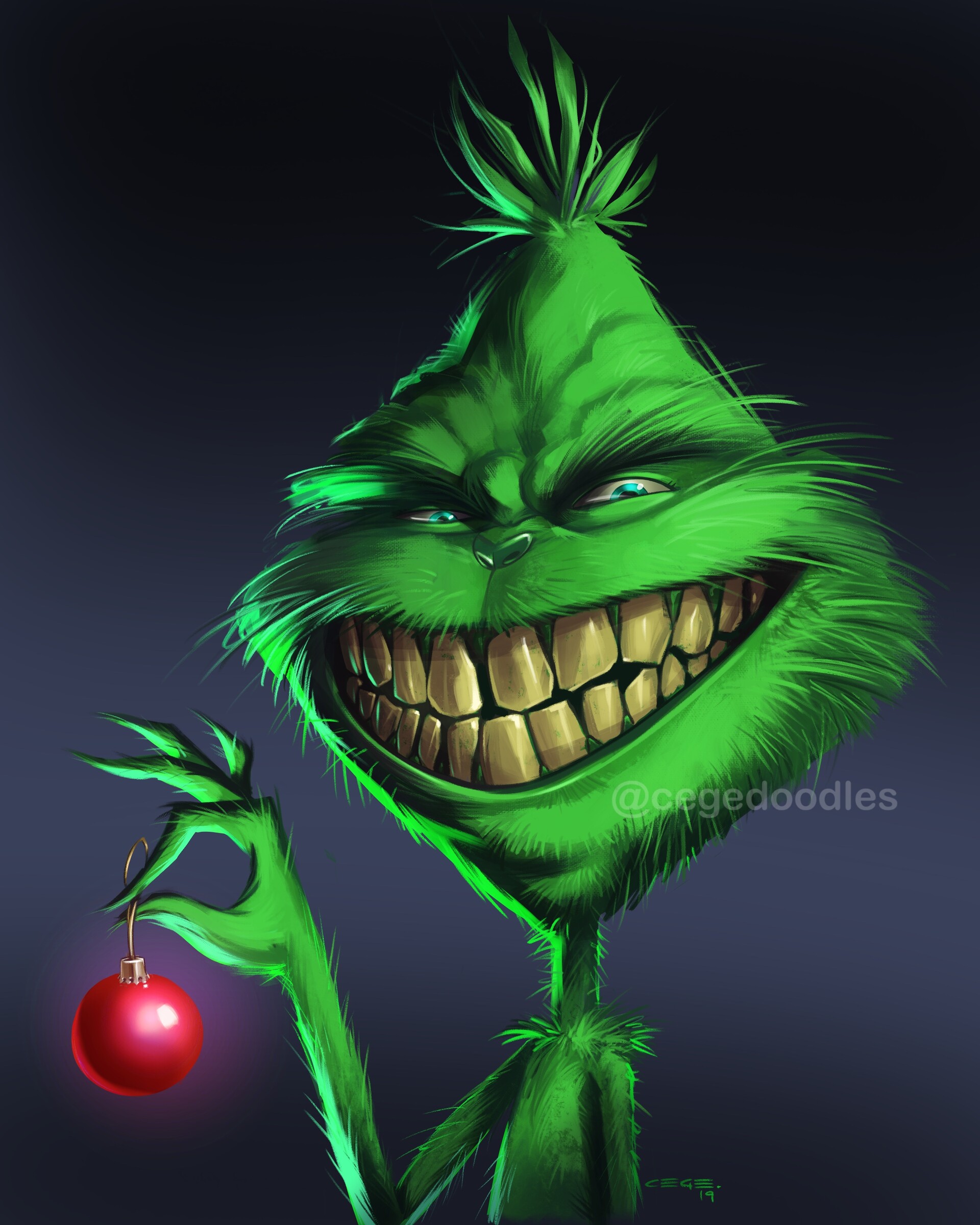 the grinch smile