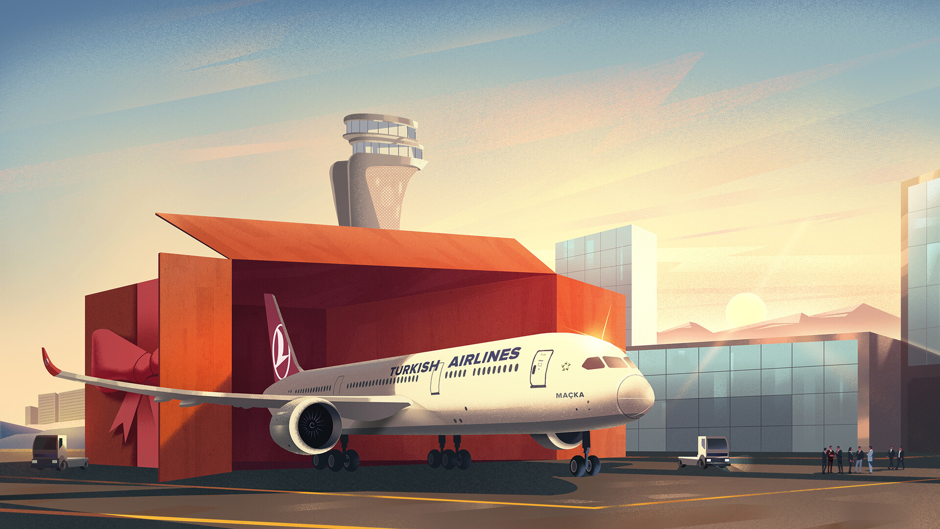 Artstation Turkish Airlines Illustrations Ahmet Iltas