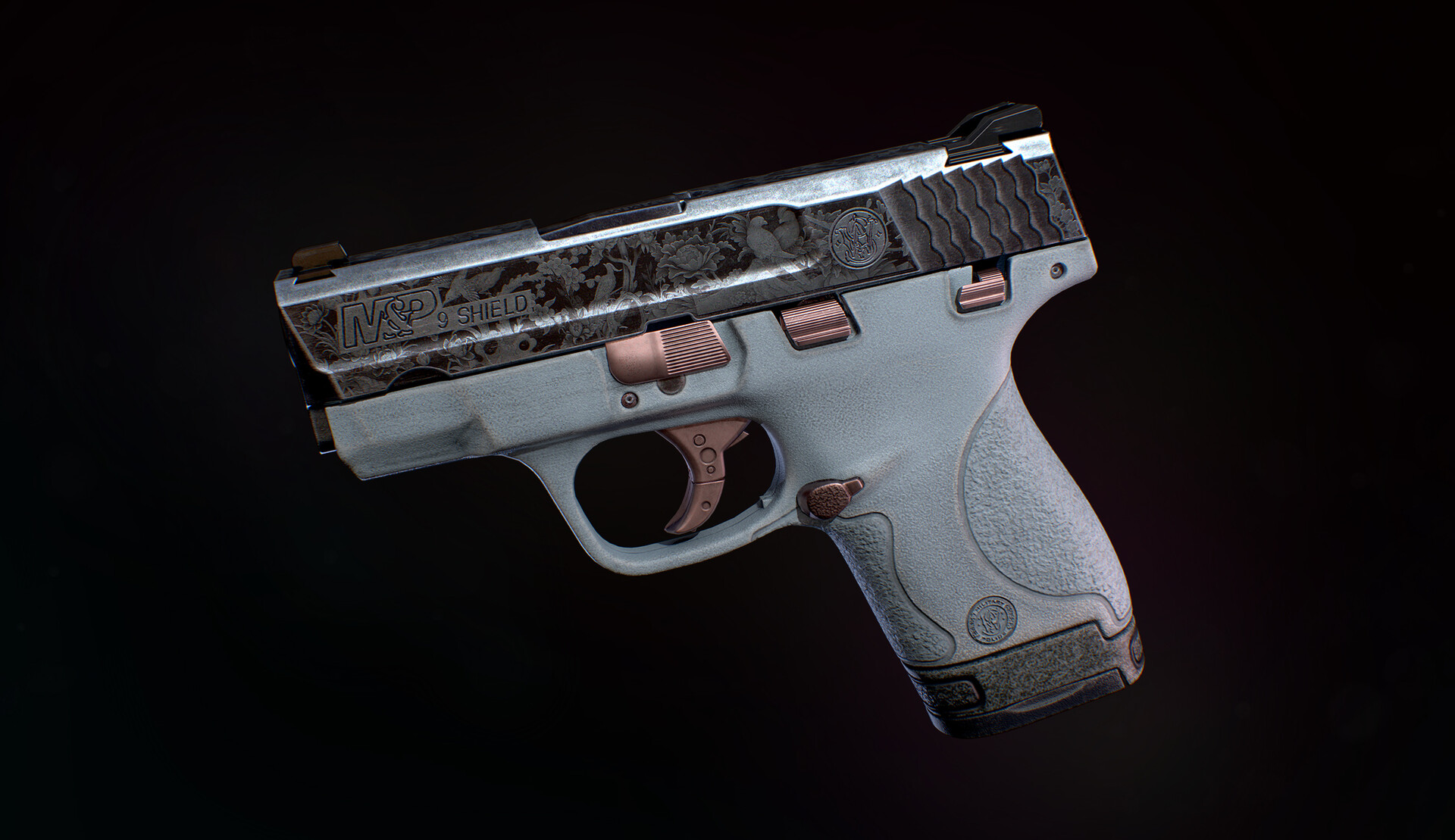 Artstation M P Shield 9mm Custom Handgun Don Choi