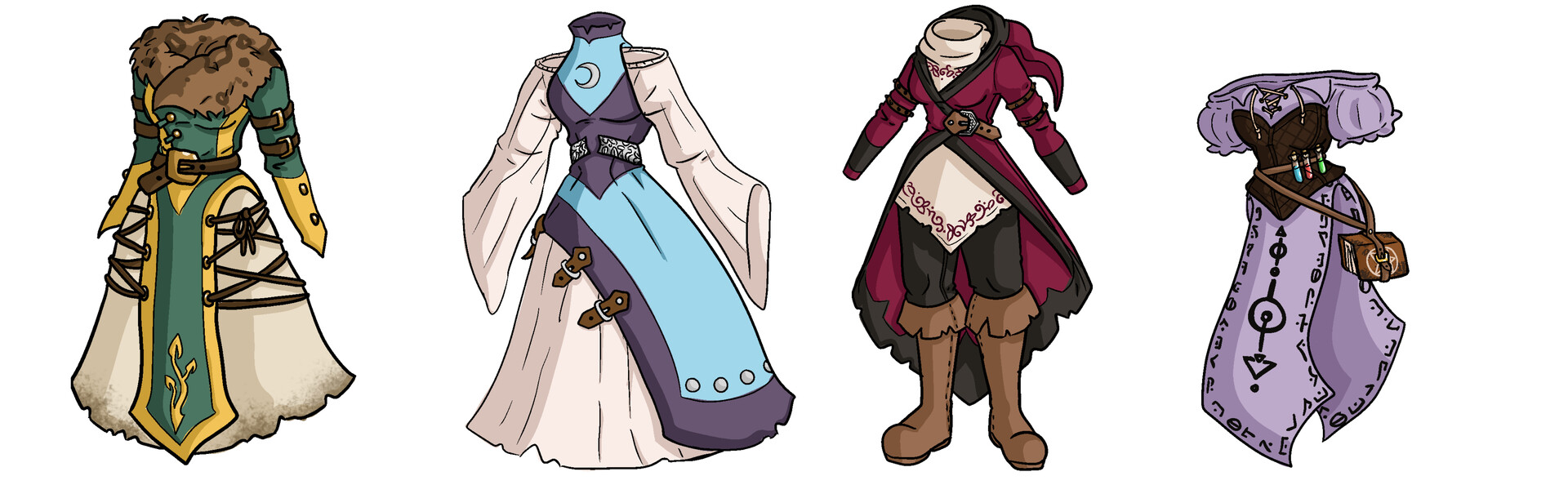 Artstation High Fantasy Outfit Concept Art Jennifer West Image of fantasy outfit green adventure style design anime outfits. high fantasy outfit concept art