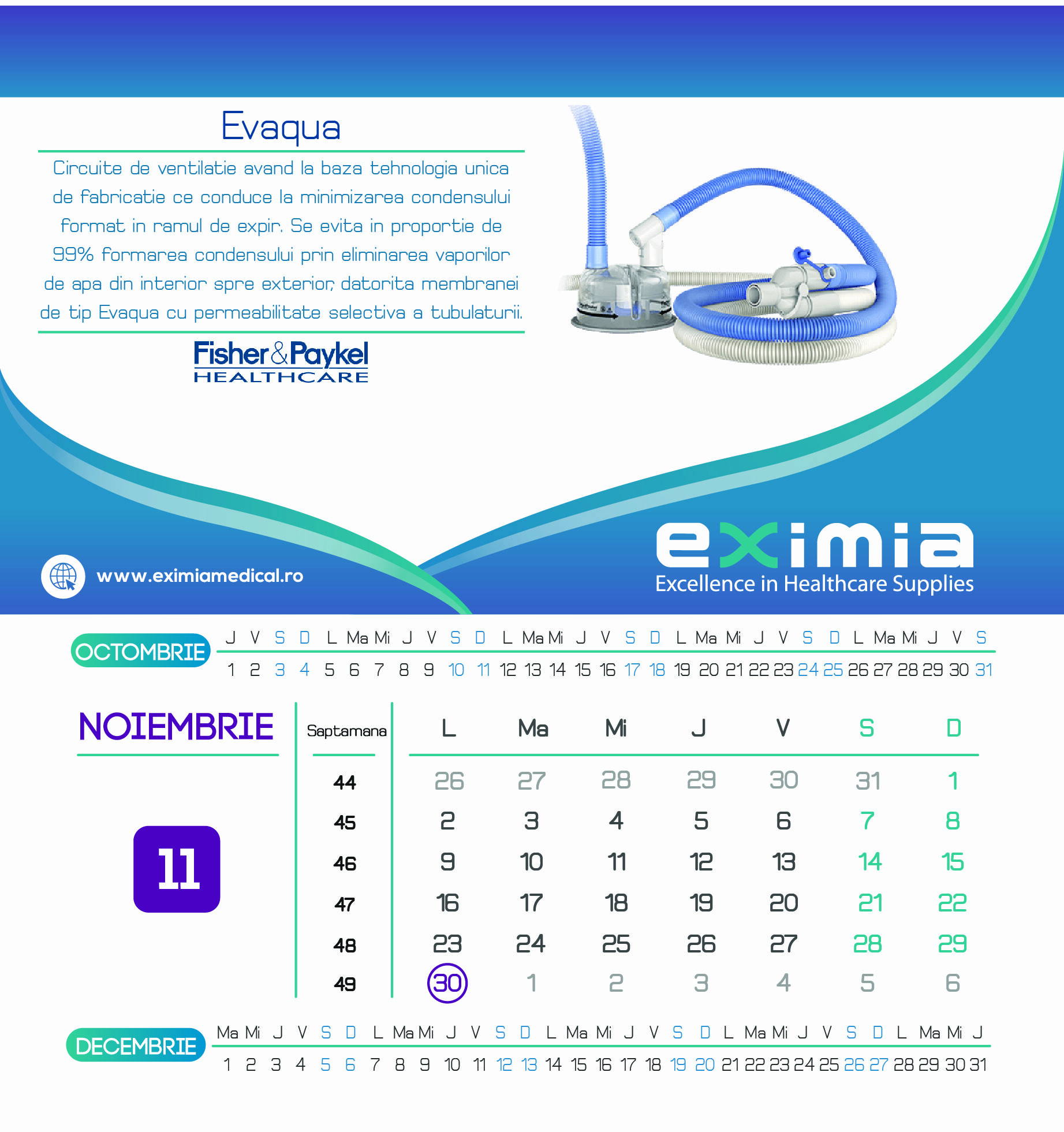 Alexandru Nitu Eximia Calendar 2020