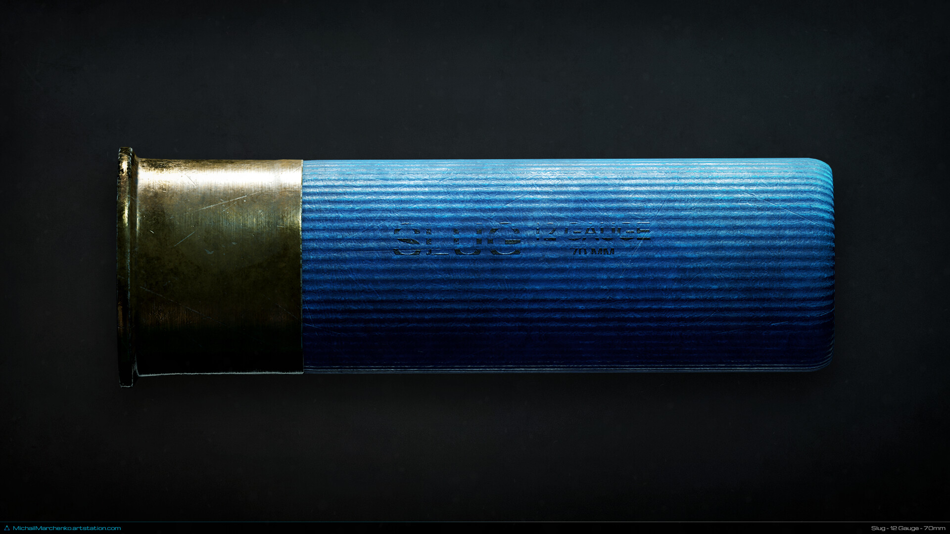 Artstation 12 Gauge Shotgun Shell Slug Buckshot Buckshot Fired 70 Mm