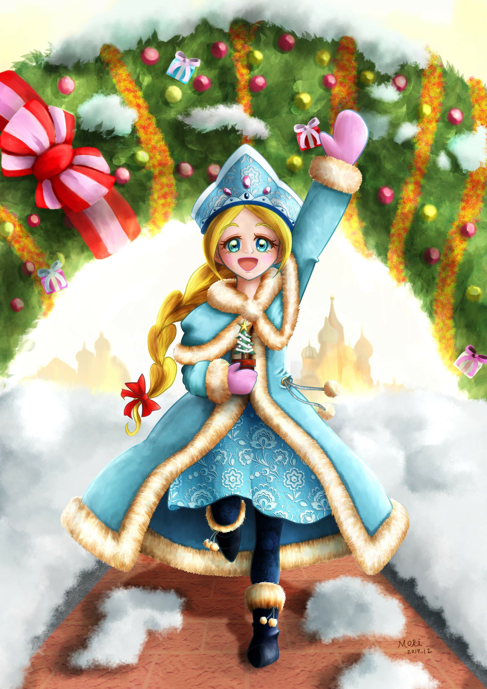 Artstation Santaclaus S Granddaughter Nao Mori Artstation Santaclaus S Granddaughter Nao Mori