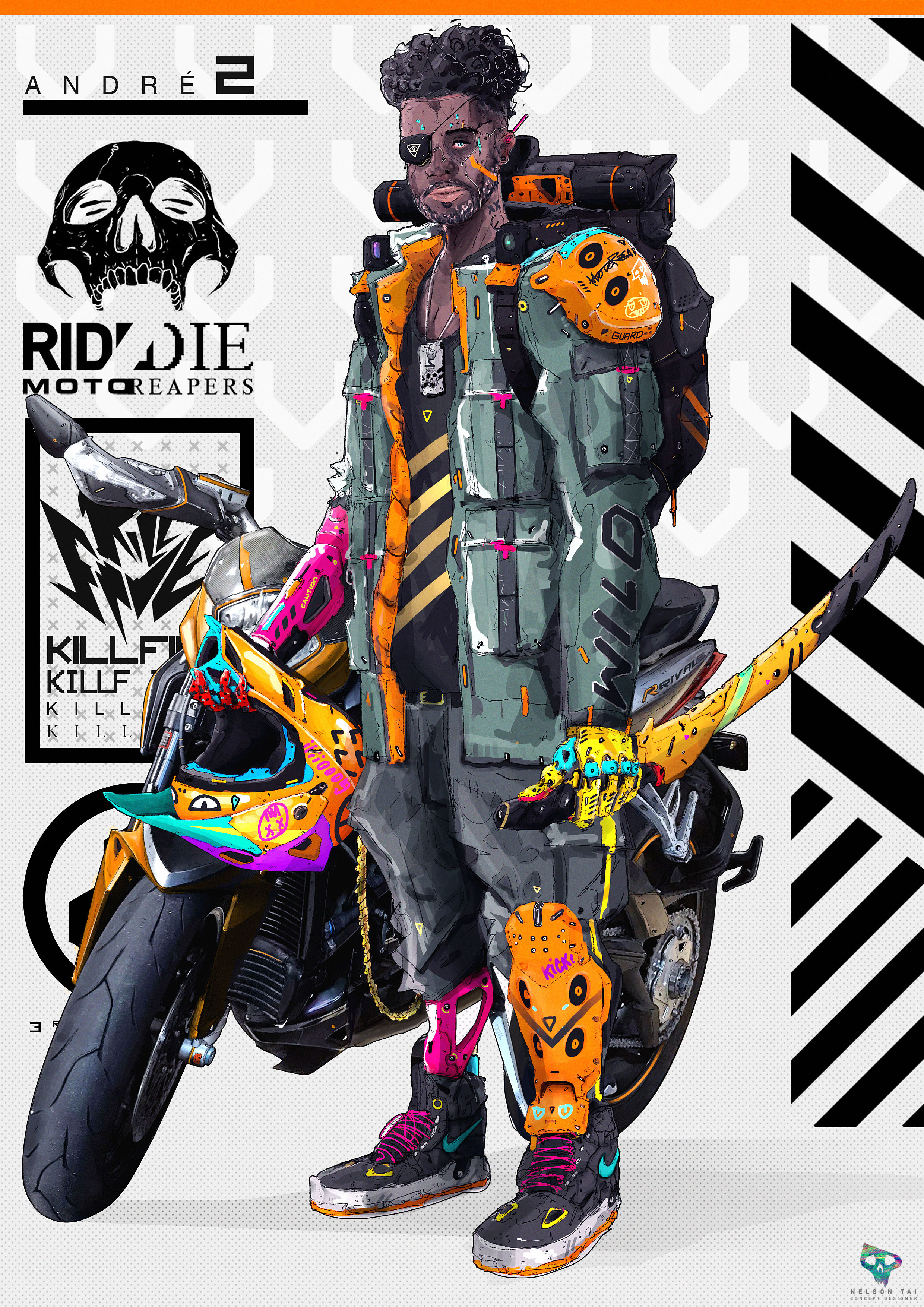 KILLFIVE crew - ANDRE &amp; his Rivale. The quiet and deadly one...
