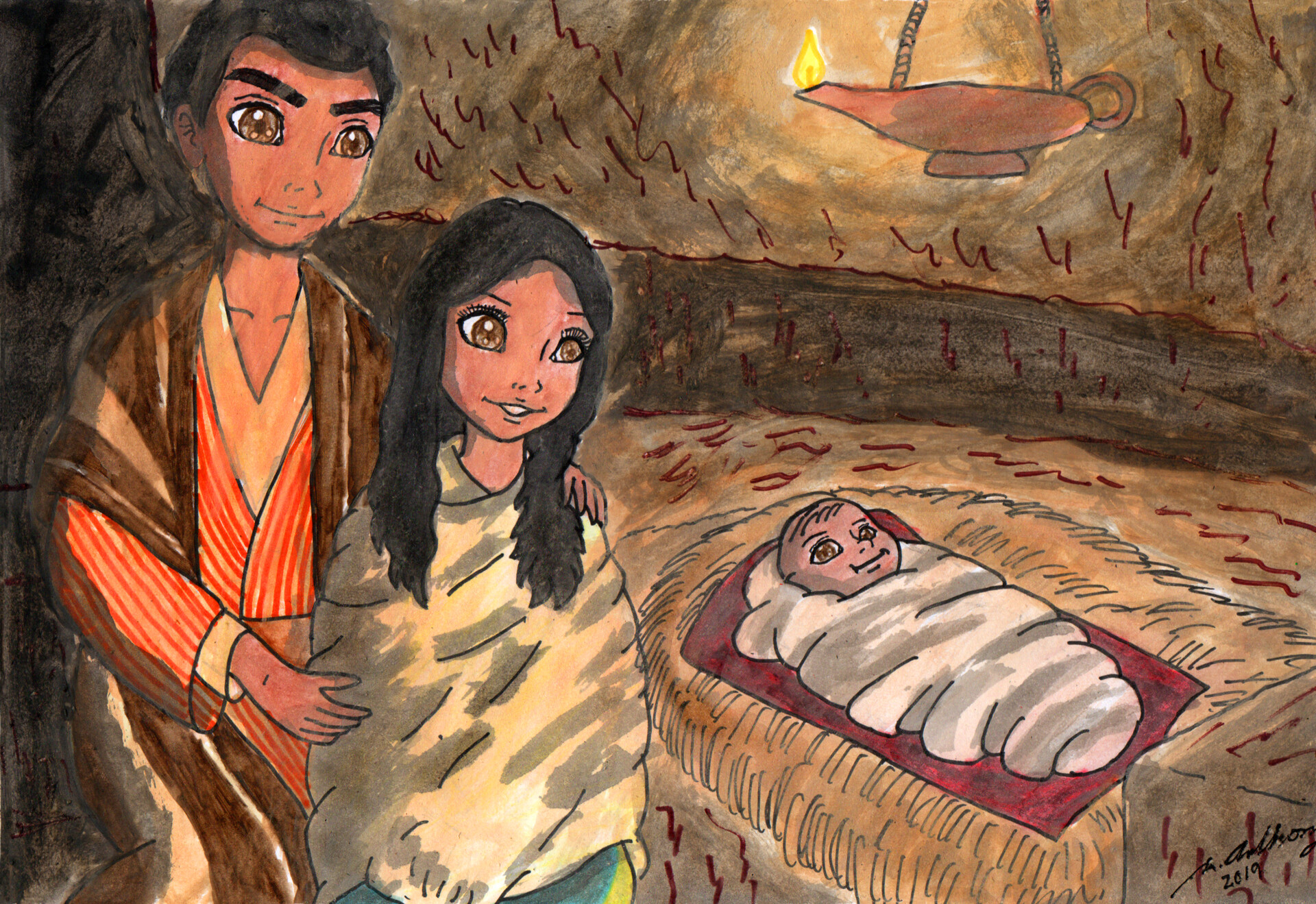 Ronald Anthony Alcorano And She Laid Him In A Manger Nativity