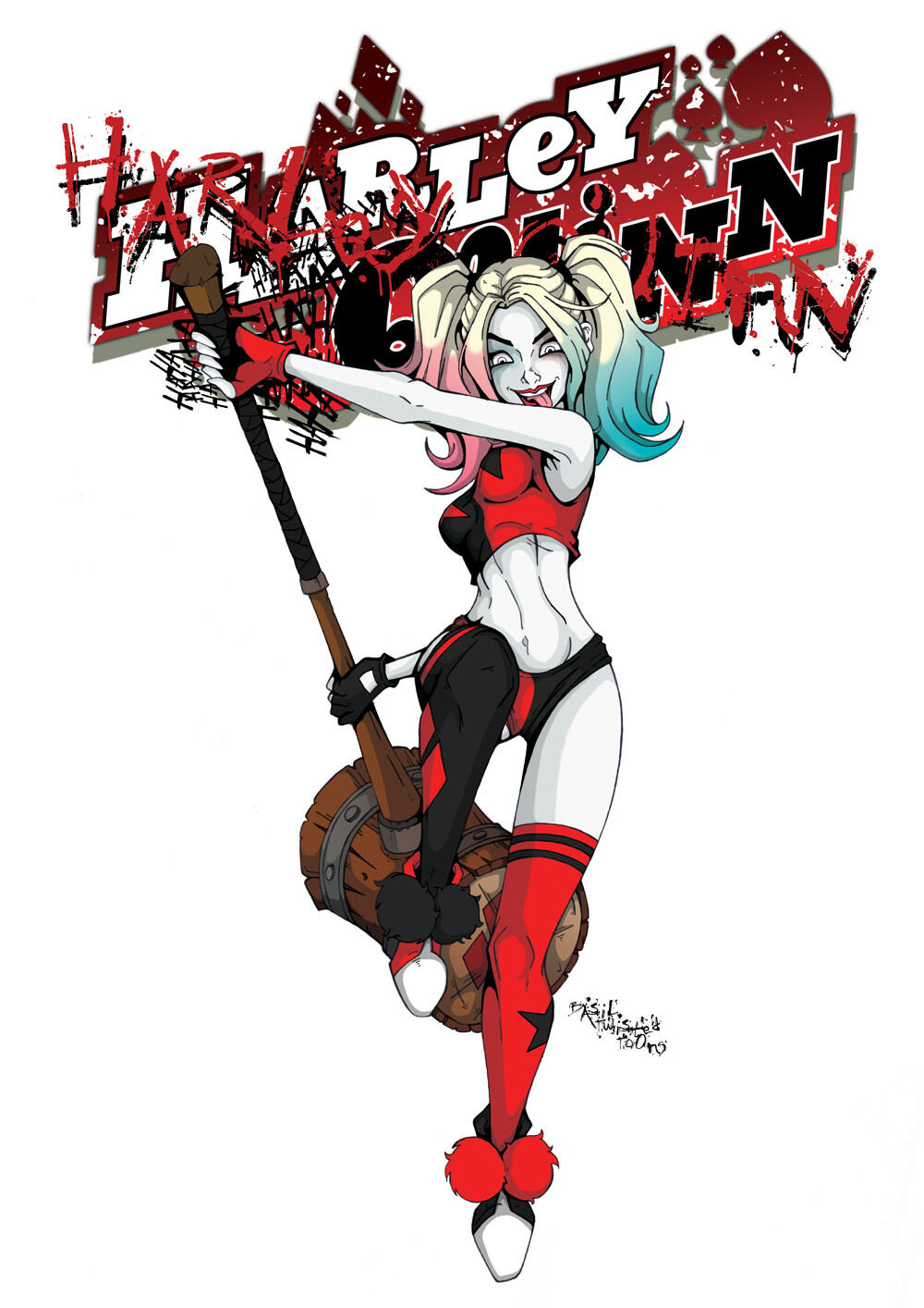 Artstation Harley Quinn Cartoon Art Basil Du Toit